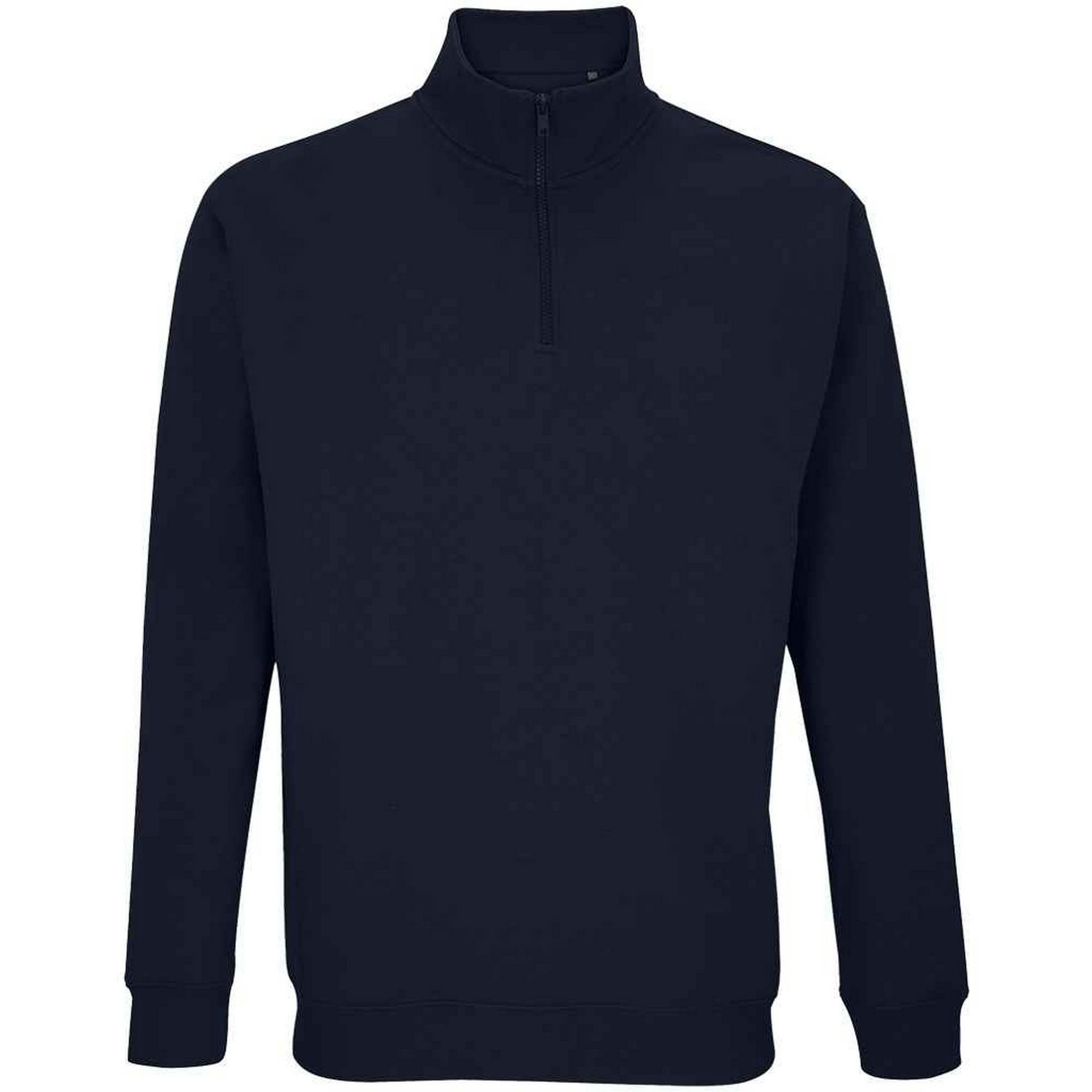 Sol's Men's Navy Conrad Quarter Zip Sweatshirt In | Size: 4XL - Image 2