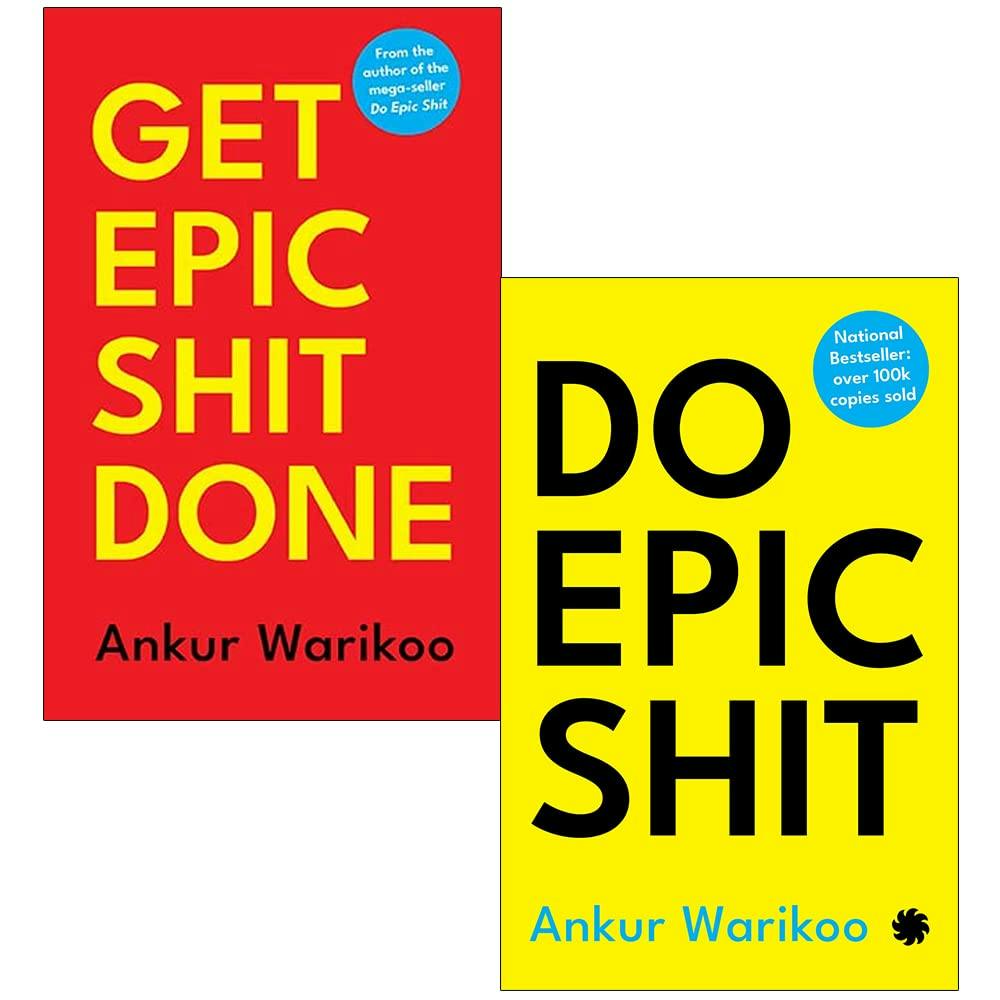 Various Publishers Ankur Warikoo Collection – 2 Book Set | Do Epic Shit & Get Epic Shit Done | Self-Help, Success & Personal Growth
