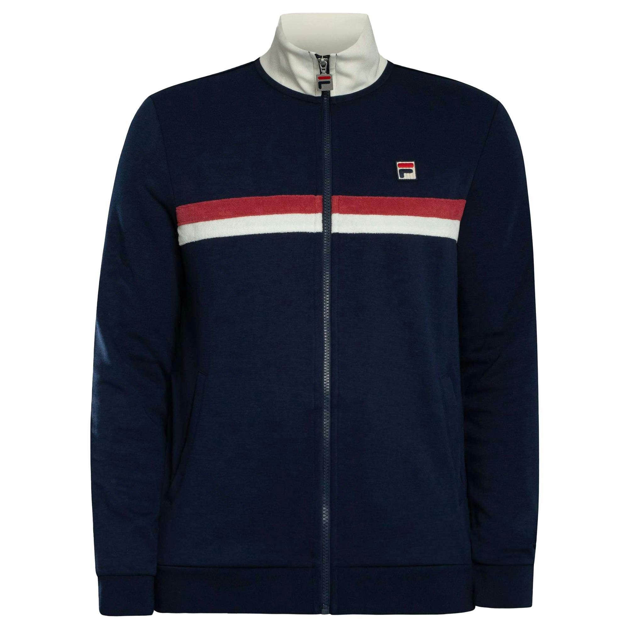 Fila Enrico Track Top Jacket Navy/Gardenia/Garnet - 3XL