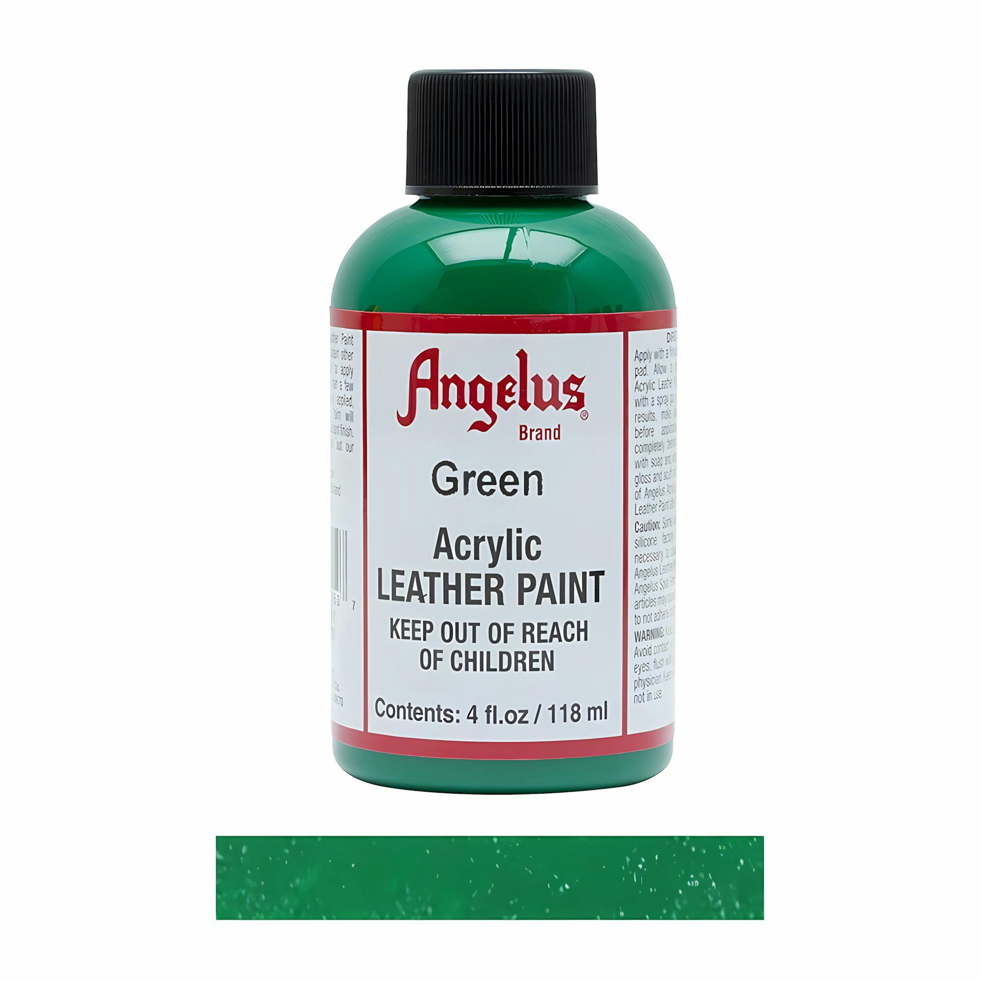 Angelus Green Leather Paint For Sneaker Customs And Shoes 4Oz