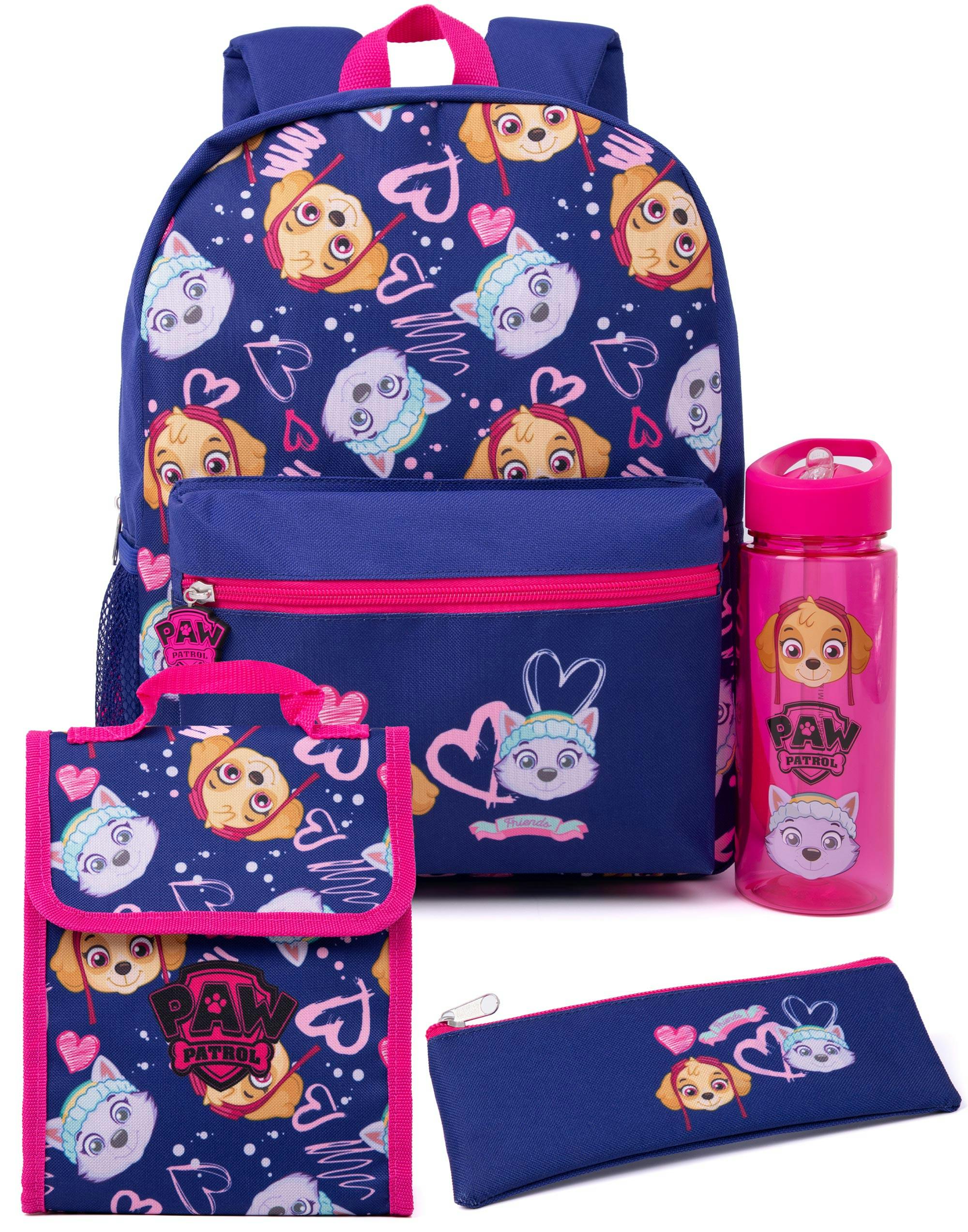 Vanilla Underground Girls Blue Paw Patrol 4 Piece Backpack Set (One Size)