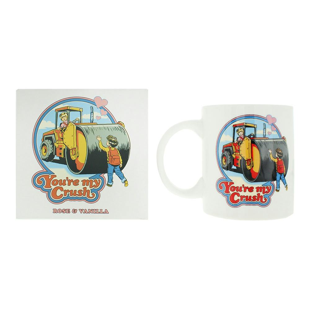 Steve Rhodes You're My Crush Rose And Vanilla Scented Mug Candle White - Image 4