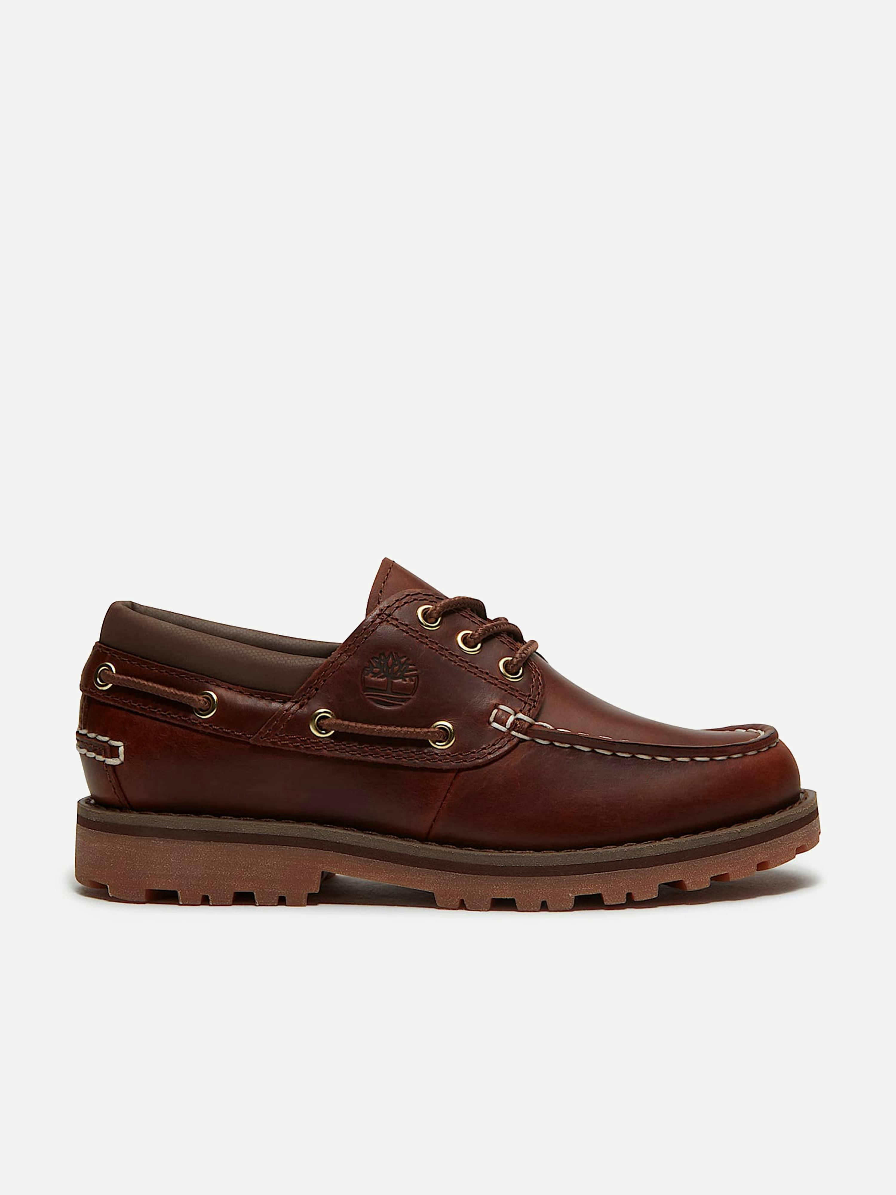 Timberland Boys Brown Authentic Boat Shoe In - Eu 34 Uk 1.5 Us 2