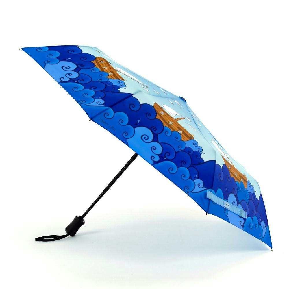 Soake Women's Light Laura Wall Boats Design Compact Umbrella 98Cm