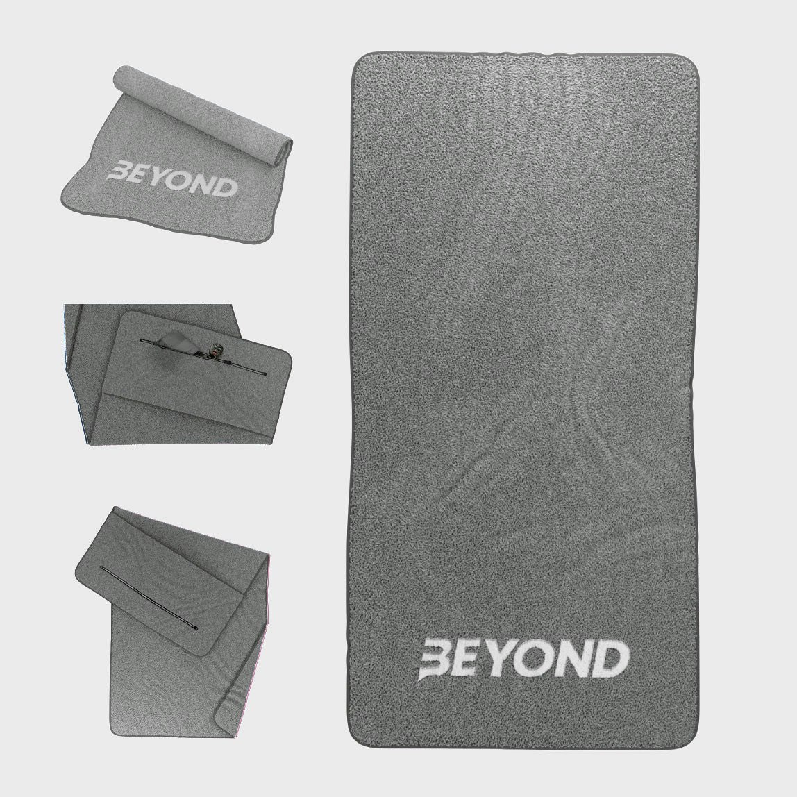 Beyond Shakers Grey Gym Towel