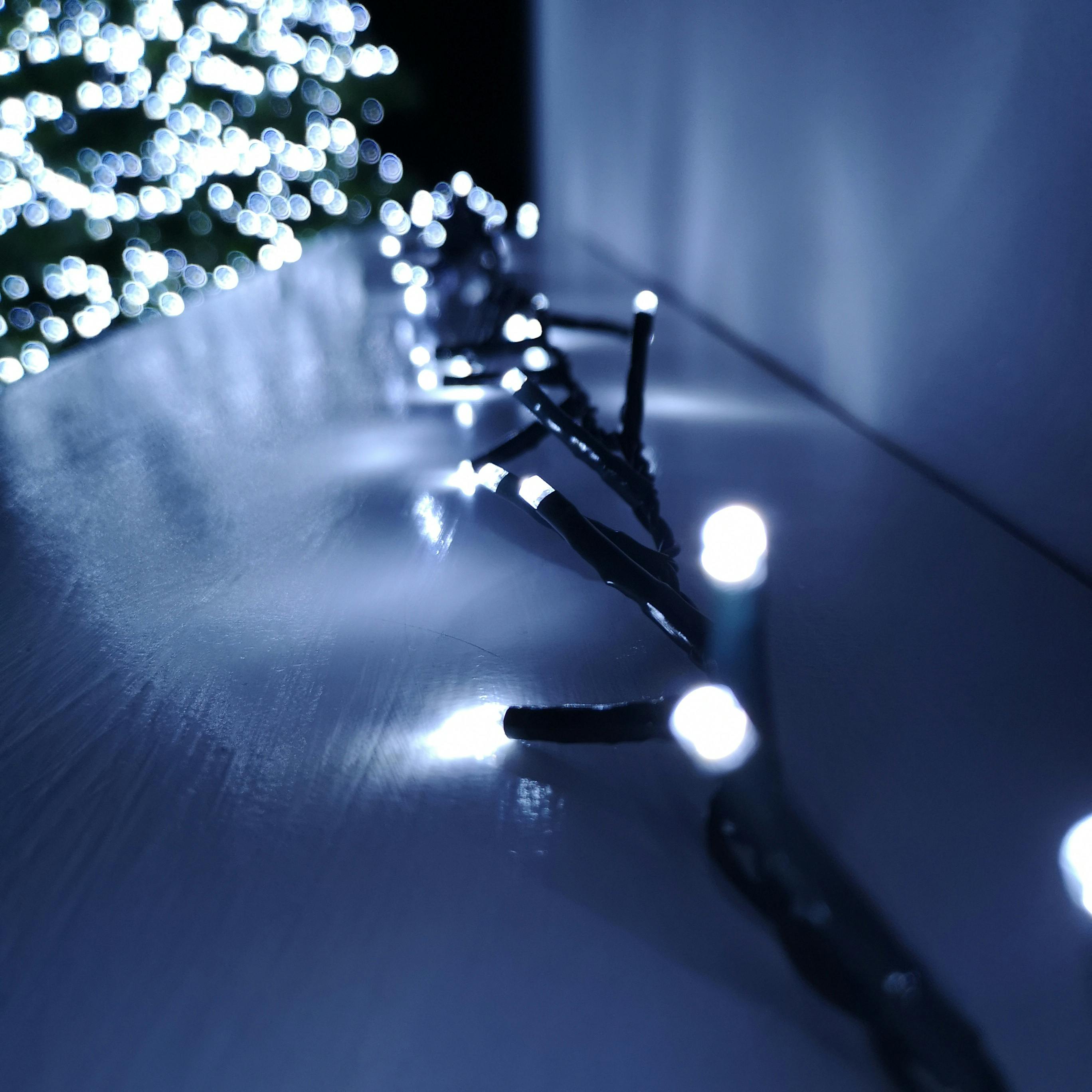 Rackhams White 3000 Led 75M Indoor Outdoor Christmas Multi Function Mains Operated String Lights With Timer In In Cool