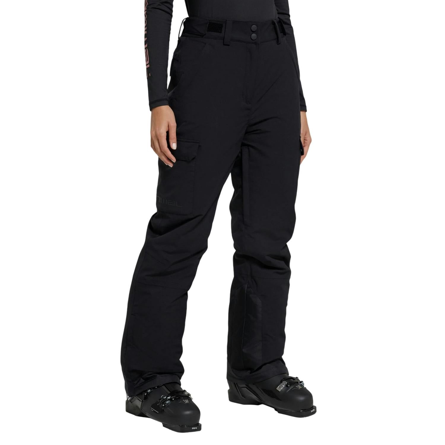 Animal Women's Black Glaze Ski Trousers - Jet - 20 Uk - Jet - 100% Recycled Polyester