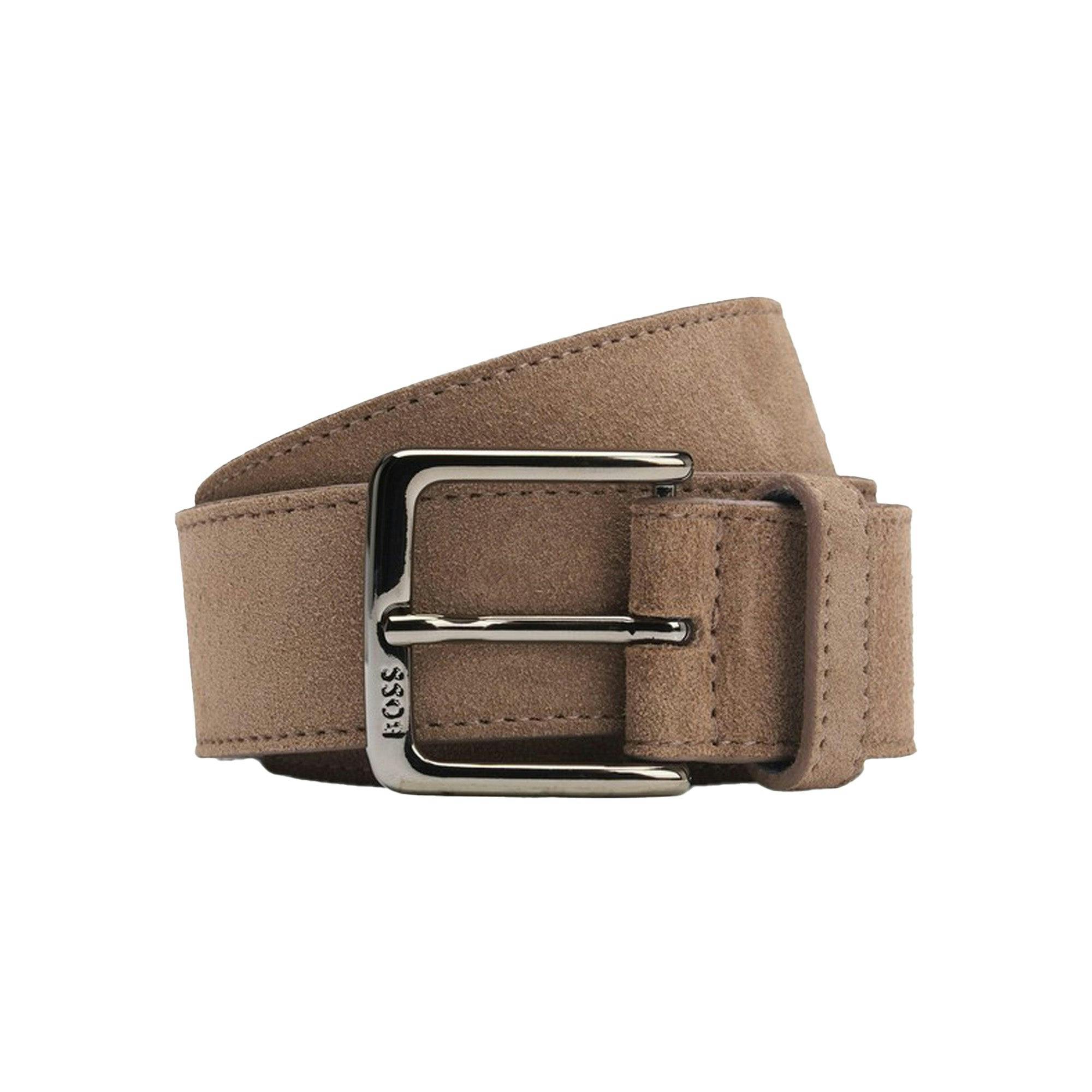 Boss Beige Ronnie Suede Belt - Taupy - 95