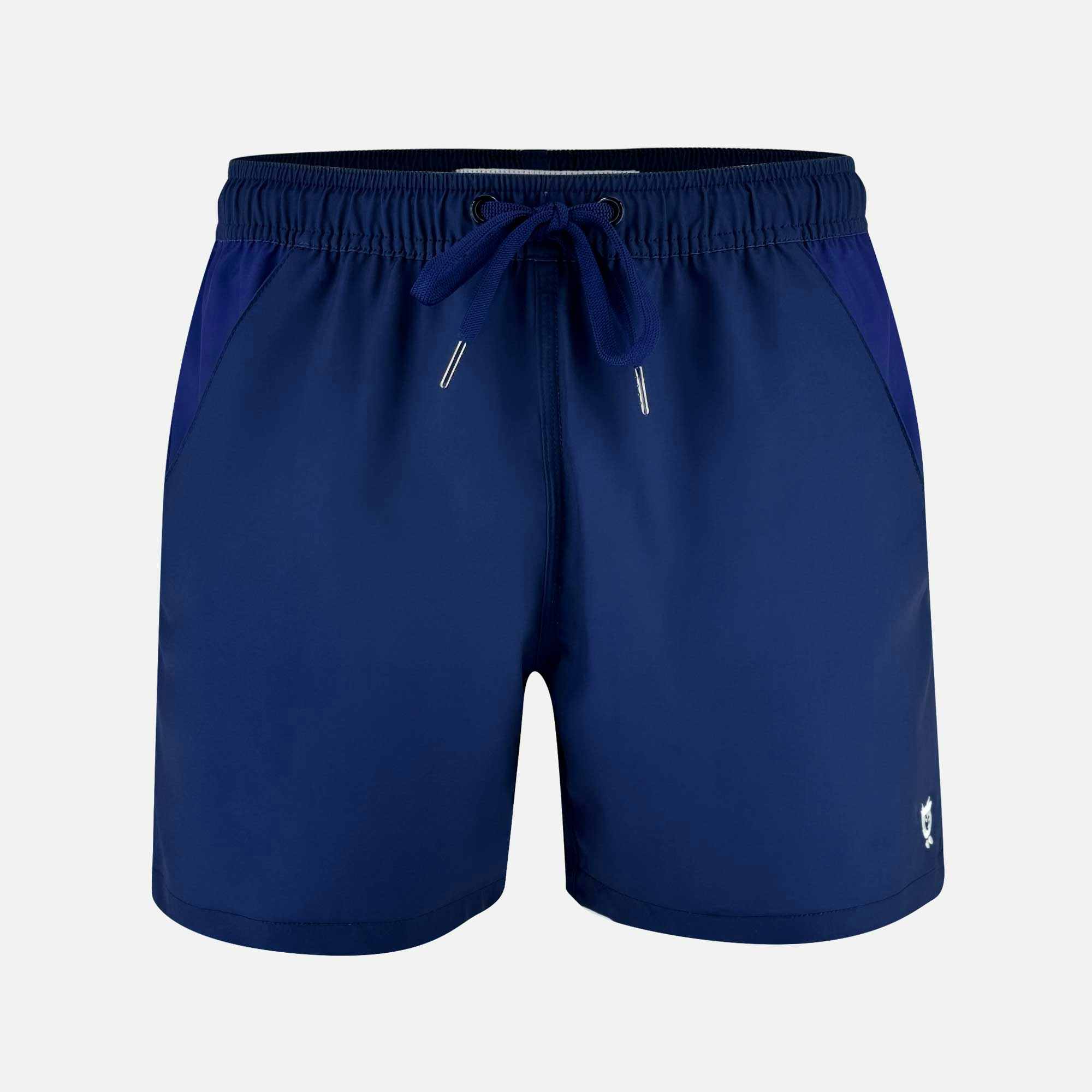 Randy Cow Navy - Swim Shorts With Waterproof Pocket - L