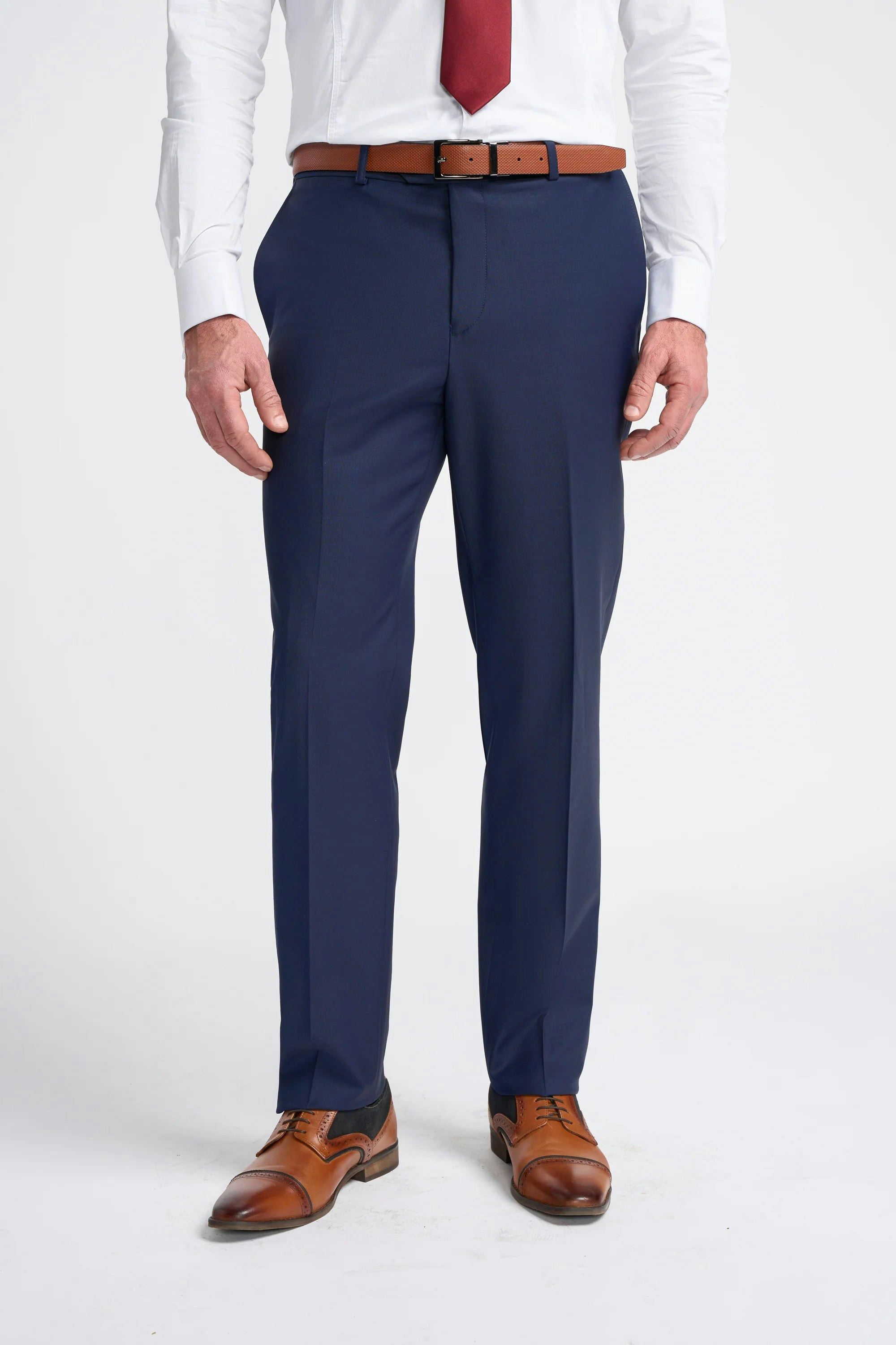 House Of Cavani Men's Bond - Navy Trousers - 46W 32L
