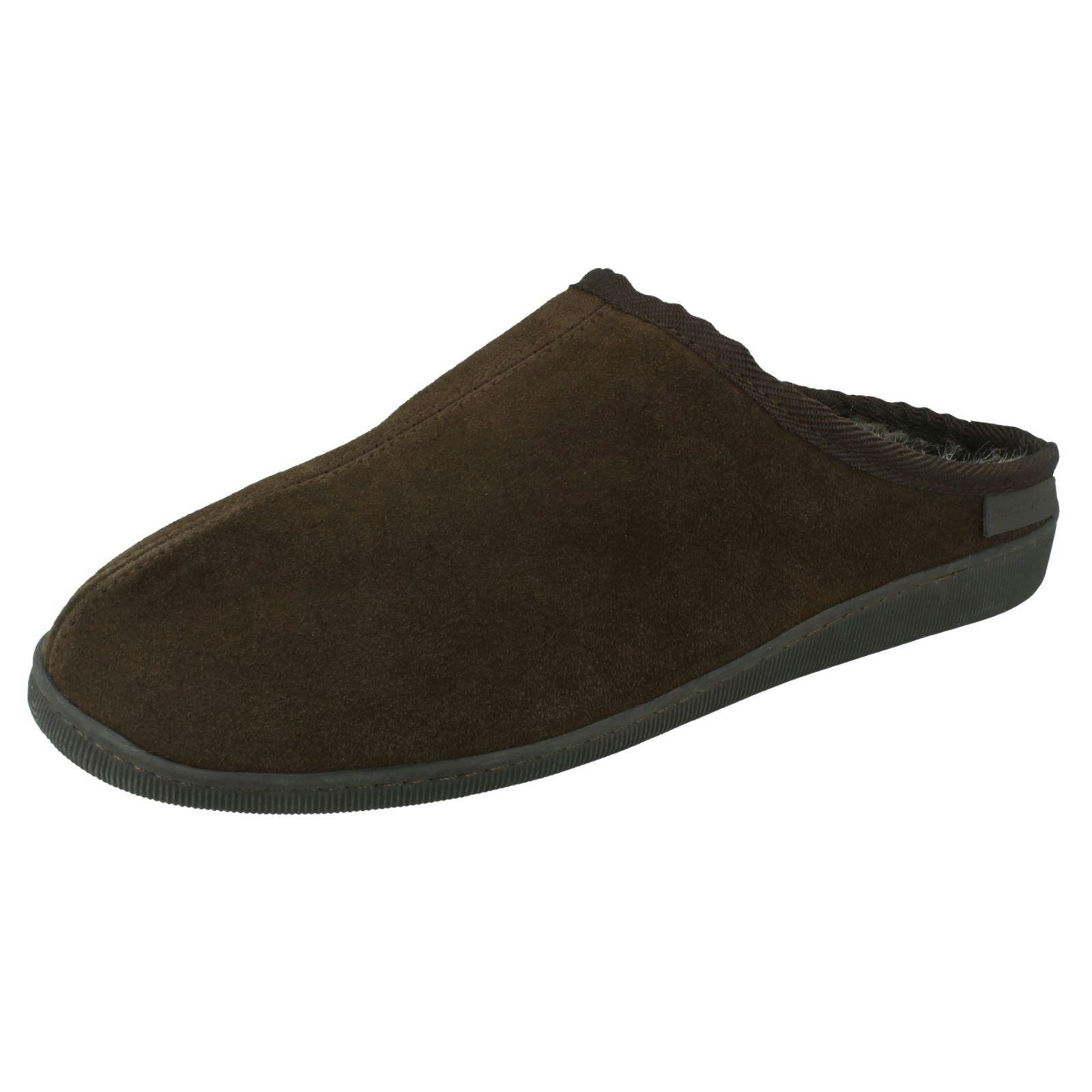 Hush Puppies Men's Brown Mule Memory Foam Slippers Ashton Slipper - Uk 7