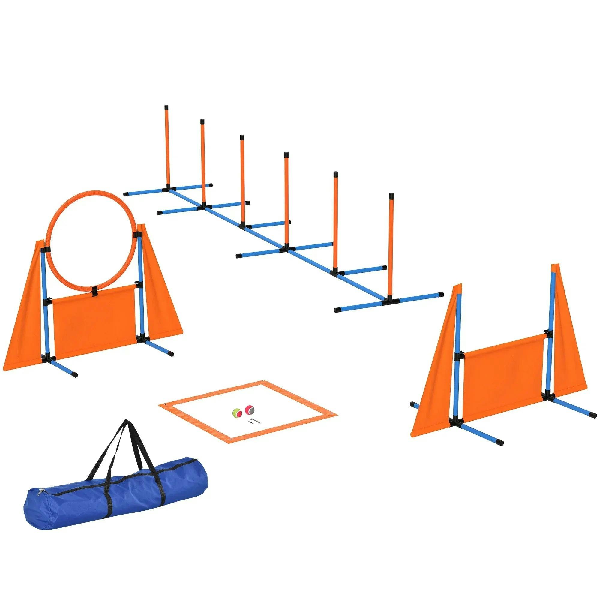B&Q - 6-Piece Dog Agility EquipmentObstacle Training Course KitOrange - Image 4