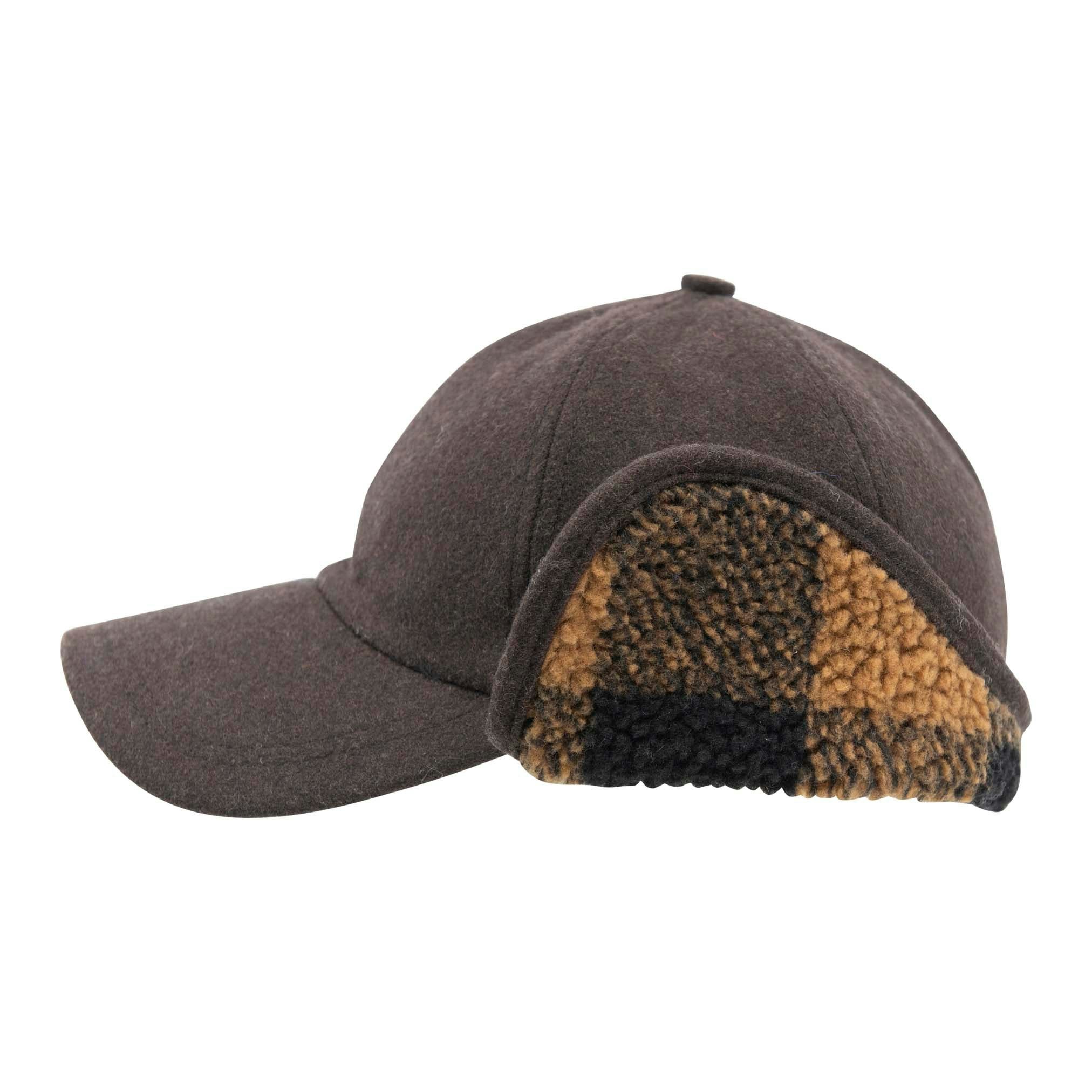 Heritage Traditions Brown Heritage Check Borg Trapper Hat - Check