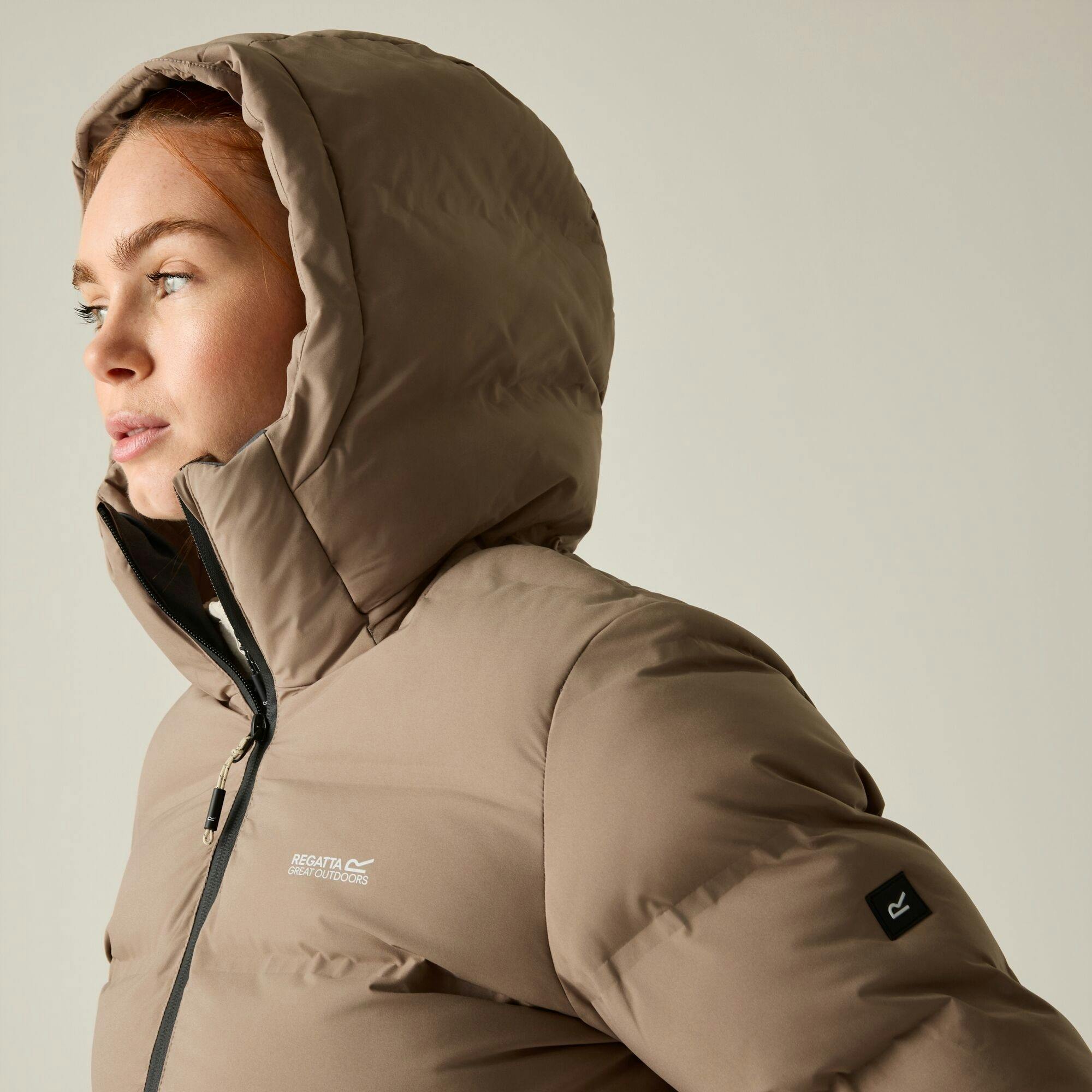 Regatta Women's Altoro Thermal Padded Jacket - Mocha - 20 Uk - Mocha - 88% Polyester/12% Elastane