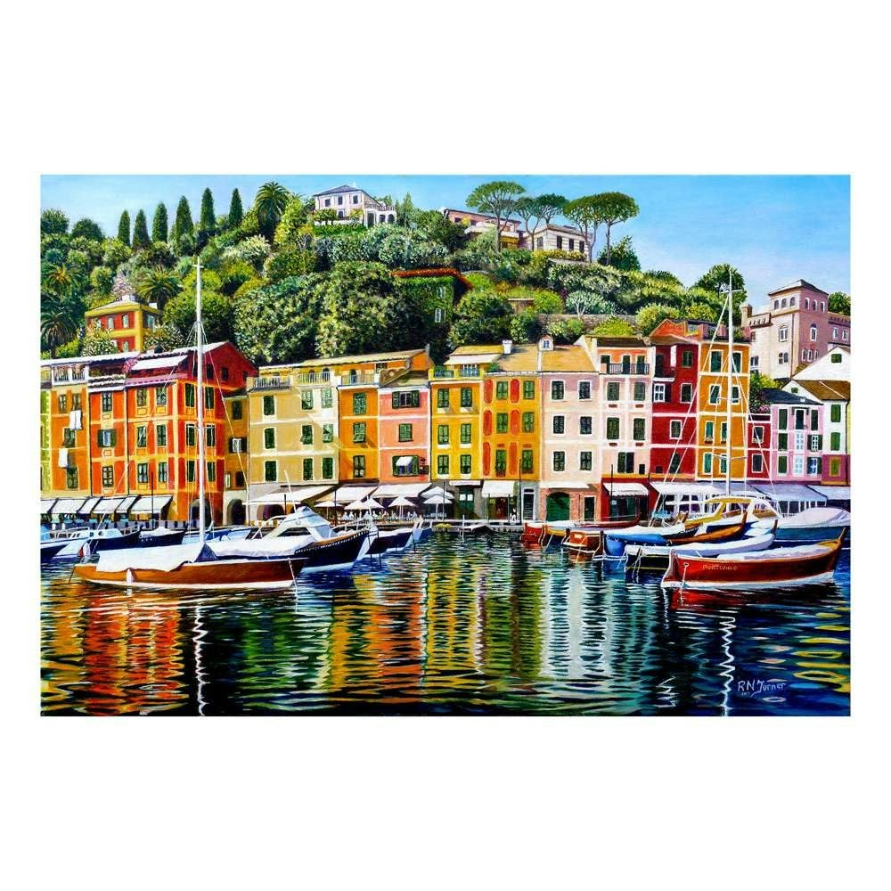 The House Of Puzzles Unisex Multicolor Portofino On Reflection 1000 Piece Jigsaw Puzzle | Size: 1000 Pieces - Image 4