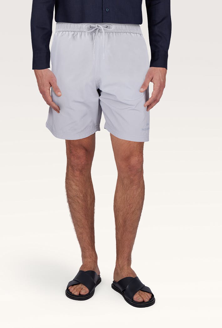Paul & Shark Portofino Swim Shorts In Microfibre With Logo Embroidery - Xl