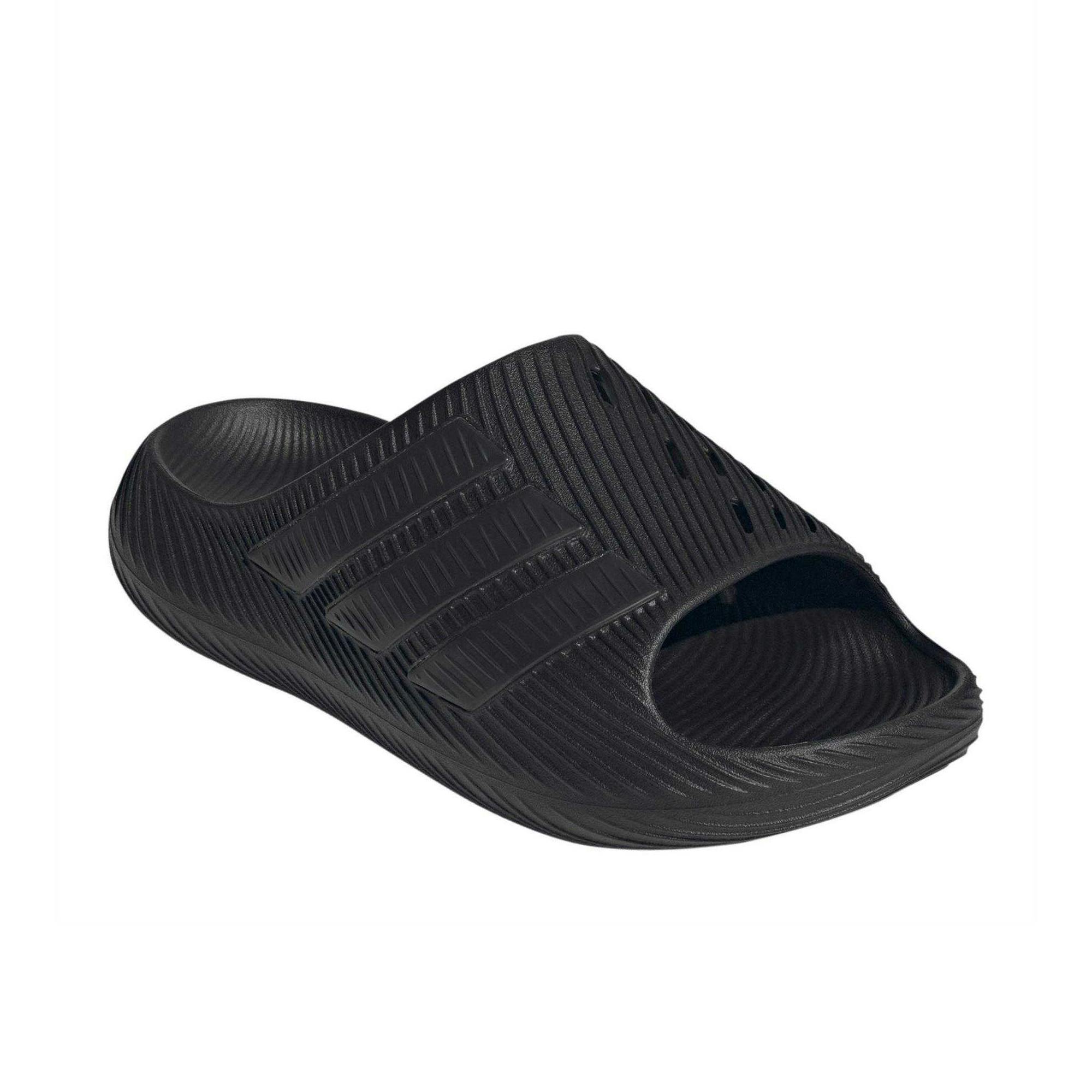 Adidas Men's Black Adilette Shower Rubber Sliders - Triple - 9 Uk - Triple - 100% Mixed