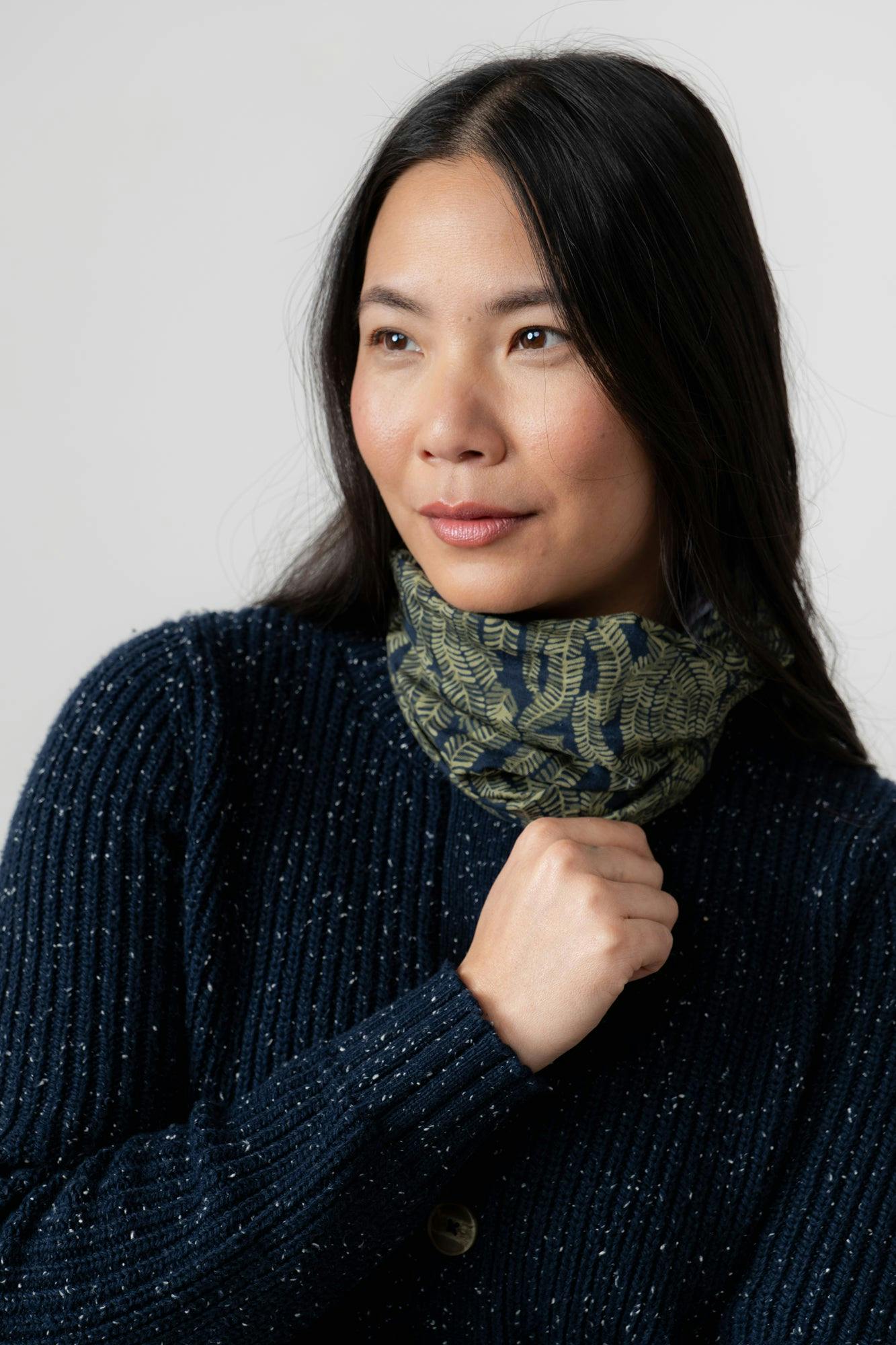 Lily & Me Multiband Fern Print Navy - Navy - One Size