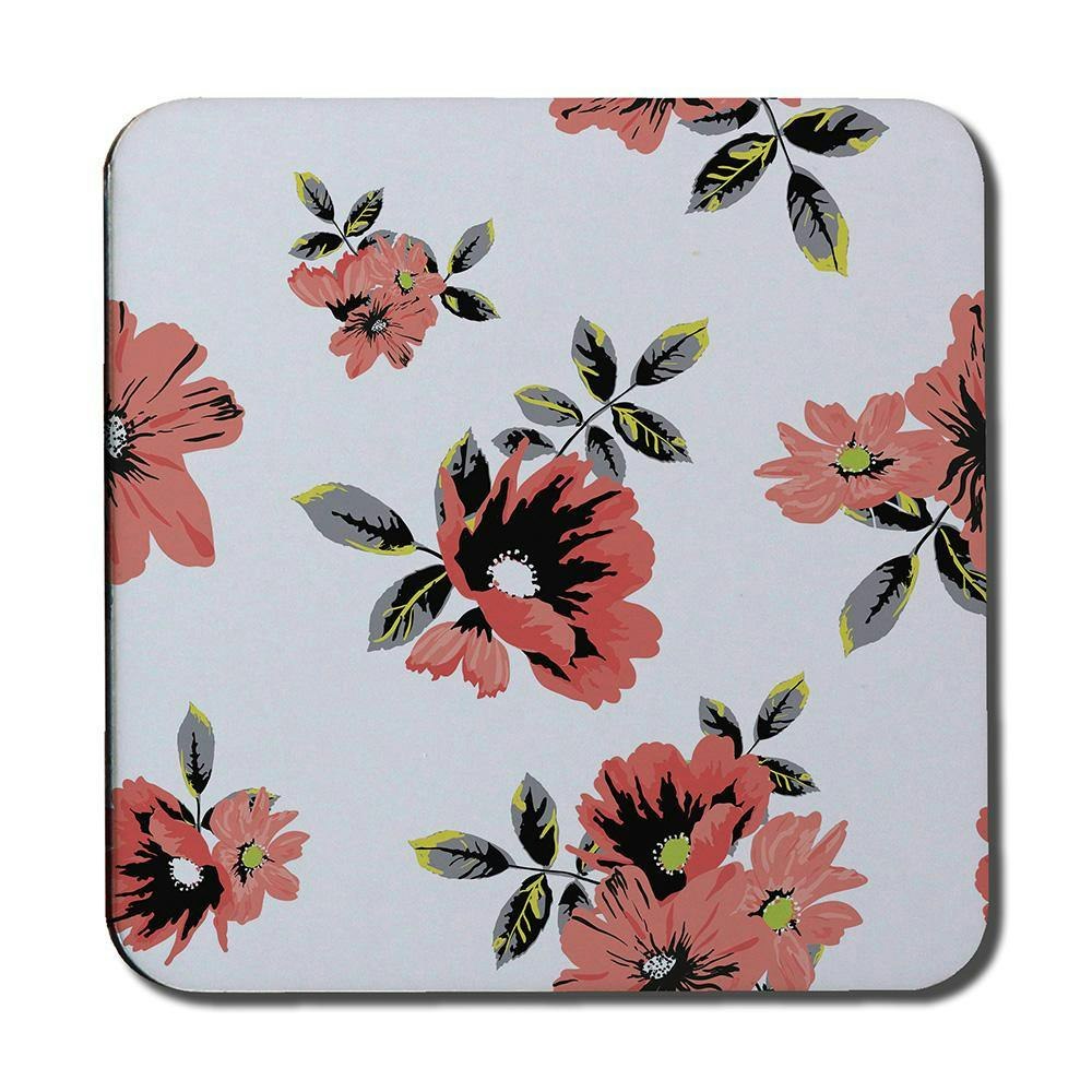 Rackhams Pink Flowers (Coaster) Size 6
