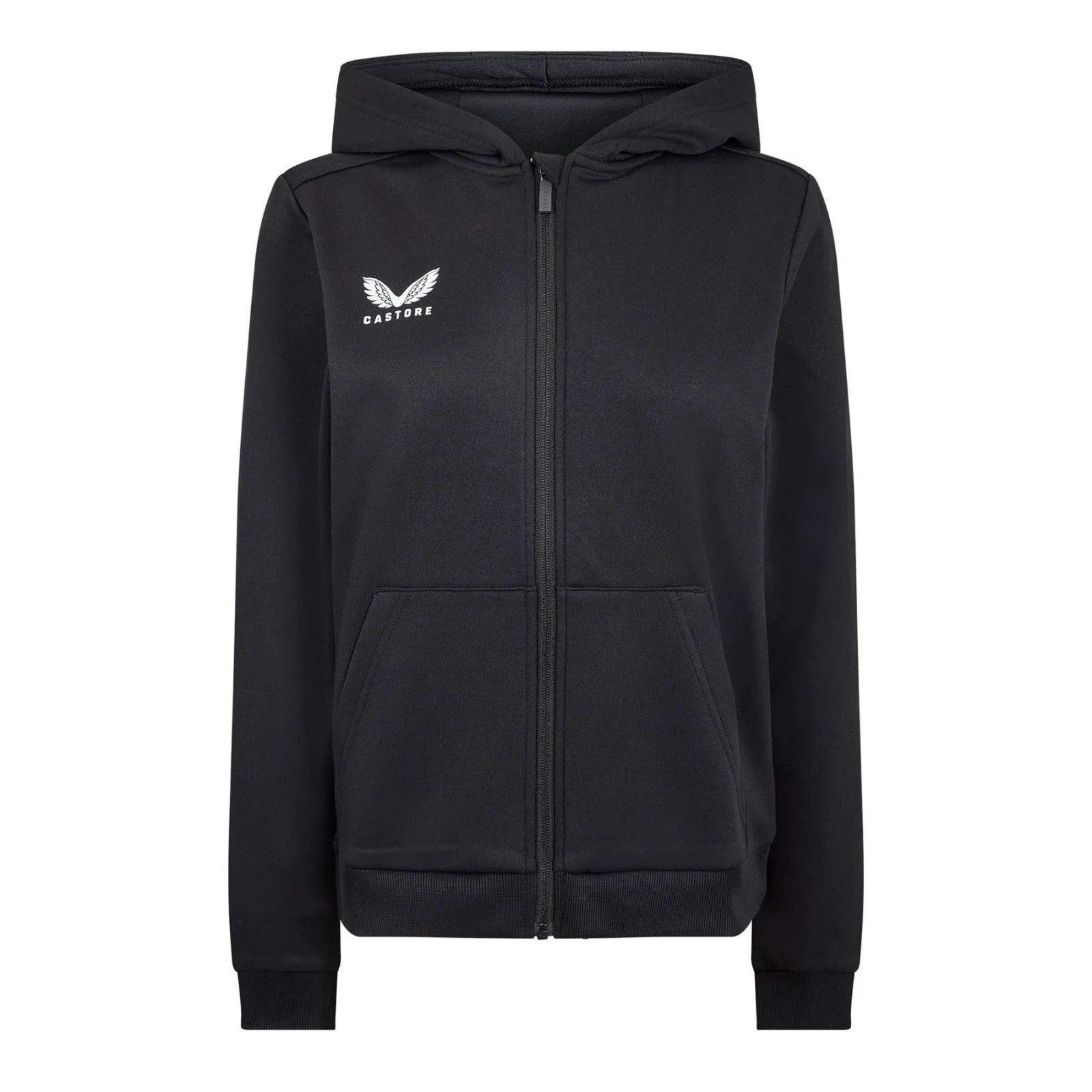 Castore Black Junior Zip Hoodie Hoody - Xlb - 14+ Years