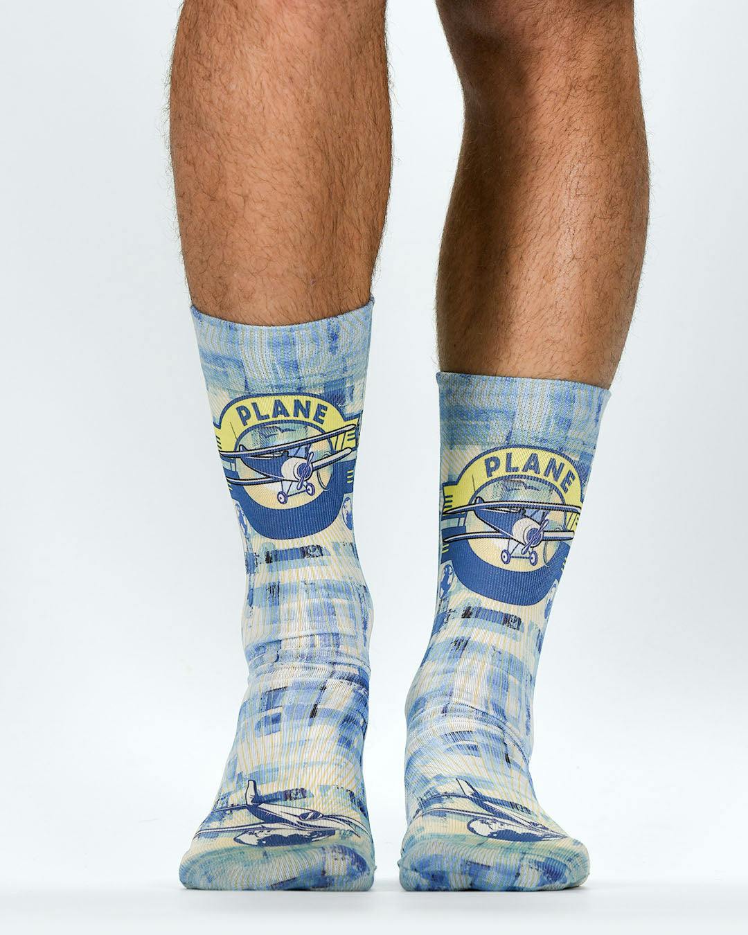 Jemsox Green Plane - Design Socks | Fun, Colourful & Comfortable Socks
