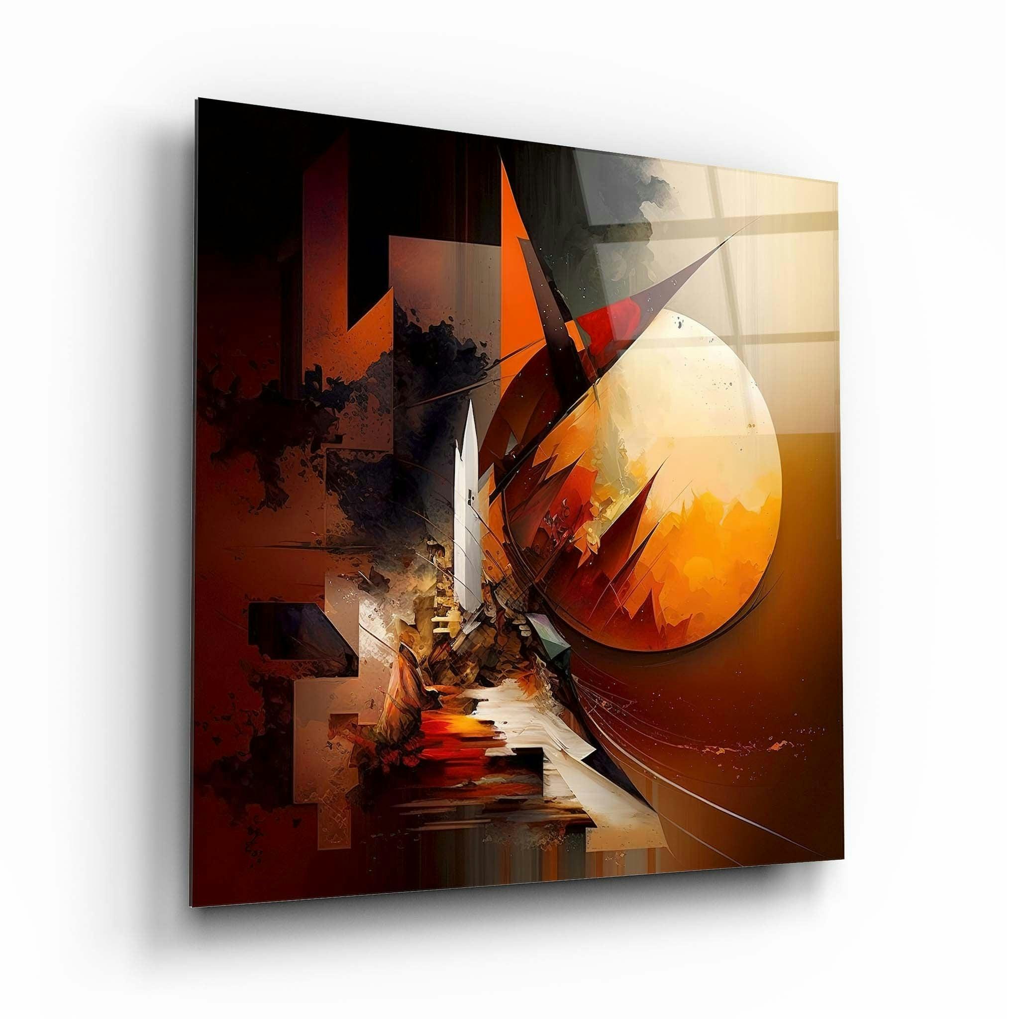 Artchi Abstract Glass Wall Art 4 - 60X60cm - Tempered Glass (4 Mm)