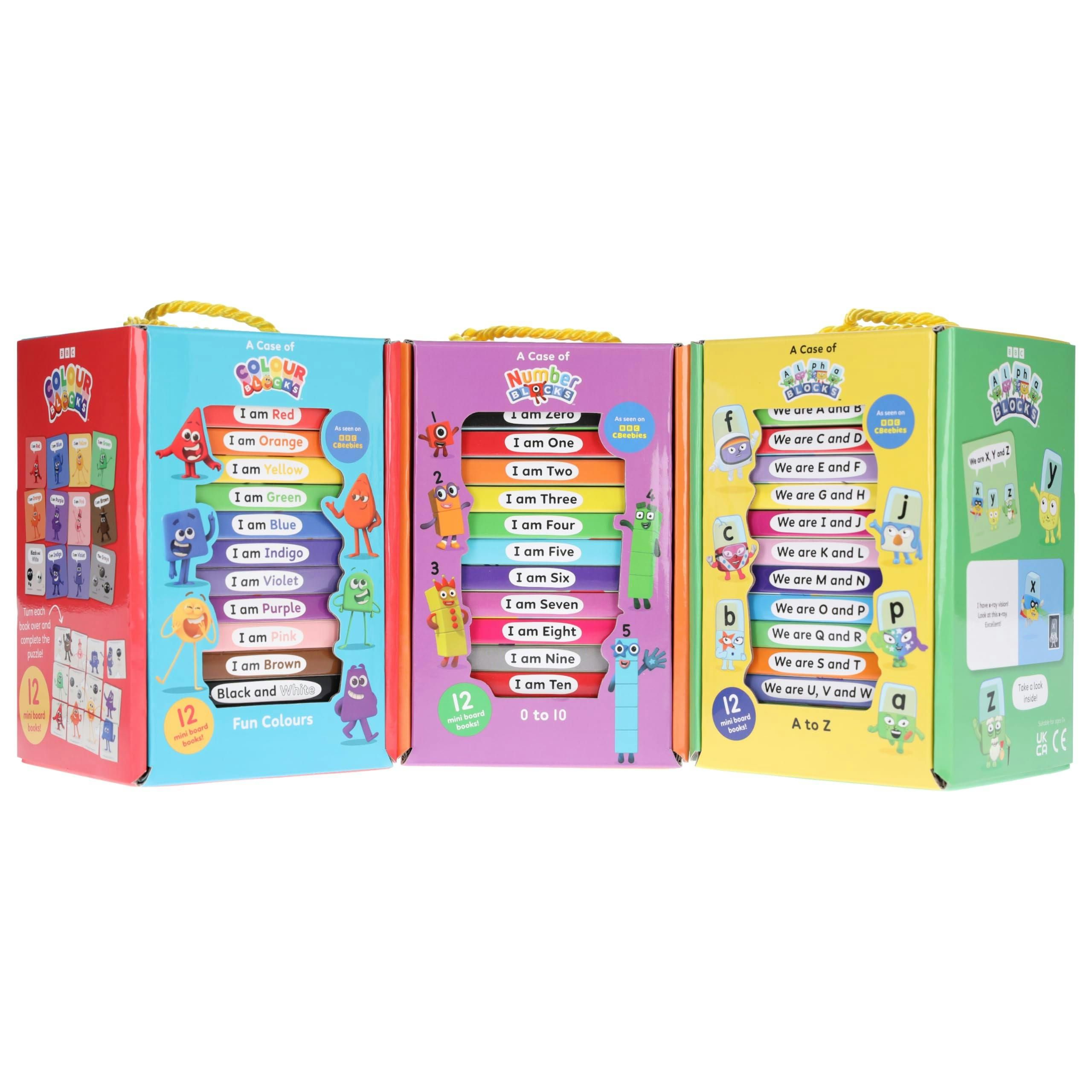 Various Publishers Red/Blue/Yellow A Case Of Numberblocks, Alphablocks And Colourblocks 36 Mini Books Set (A Case Of Numberblocks, A Case Of Alphablocks And A Case Of Colourblocks)