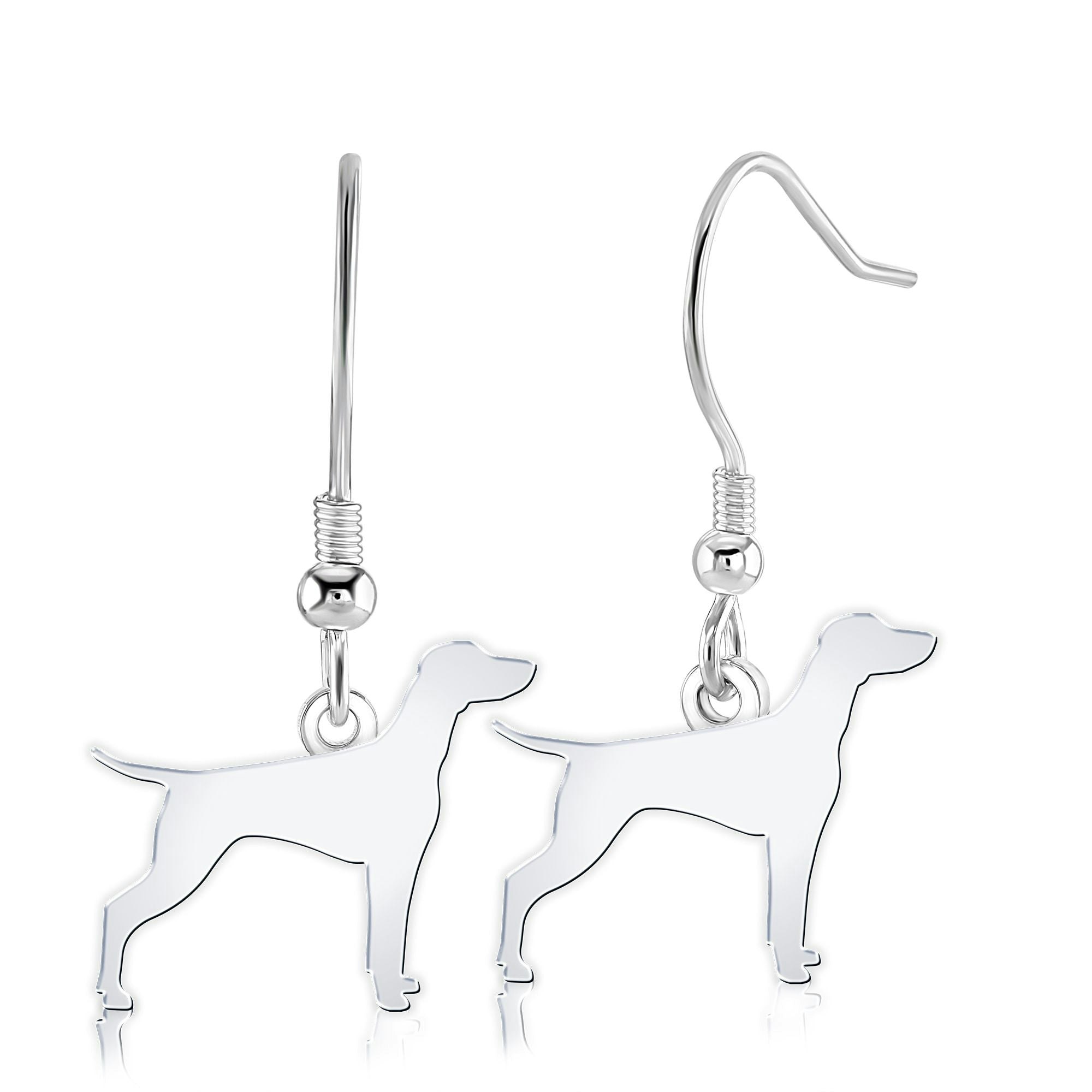 Mylee London Silver Vizsla Silhouette Earrings - Yes - Hook