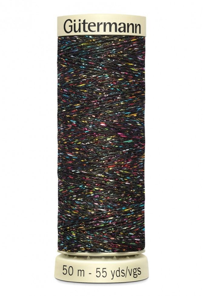 Gutermann Metallic Effect Thread 50M Polyamide, Polyester Thread Suitable For Dressmaking - 71 - 50 Metres