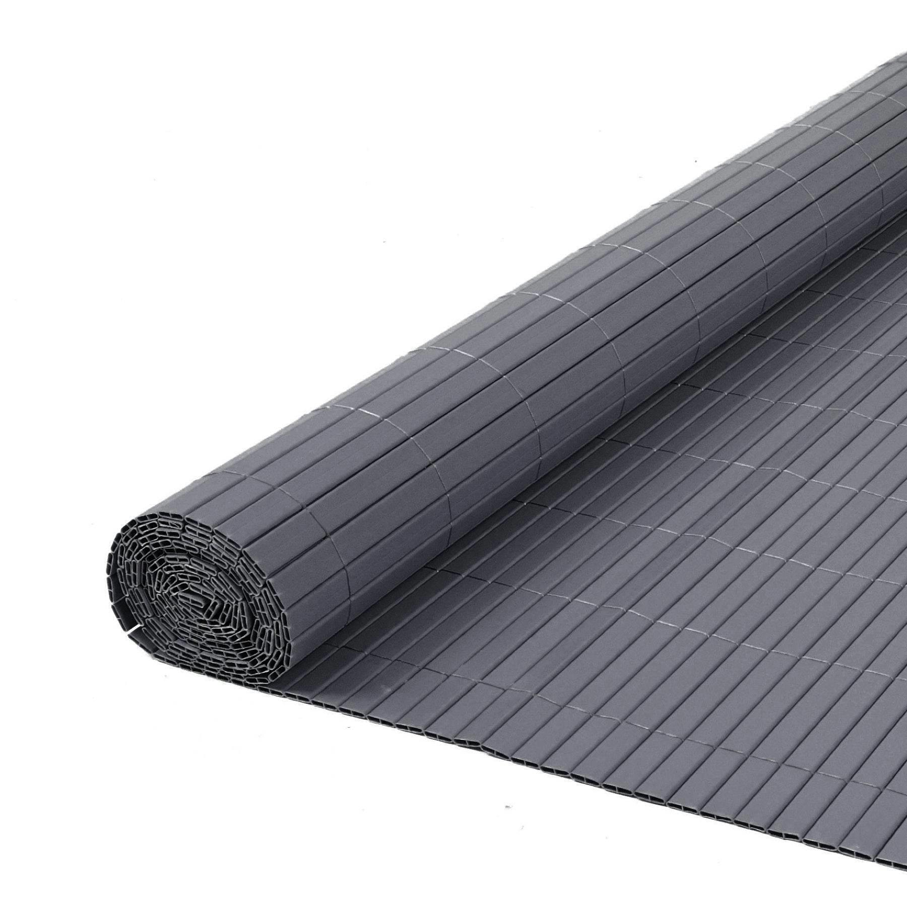 Rackhams Grey Artificial Pvc Bamboo Screening Fence 4M - 1M