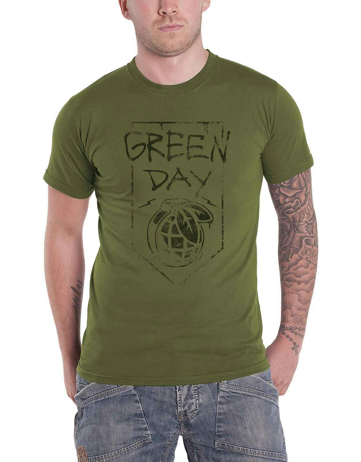 Paradiso Clothing Unisex Green/Grenade Day American Idiot T Shirt - Xxl