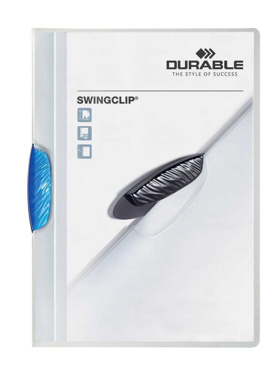Rackhams Blue Swingclip 30 Document Swing Clip File Folder | 25 Pack | A4