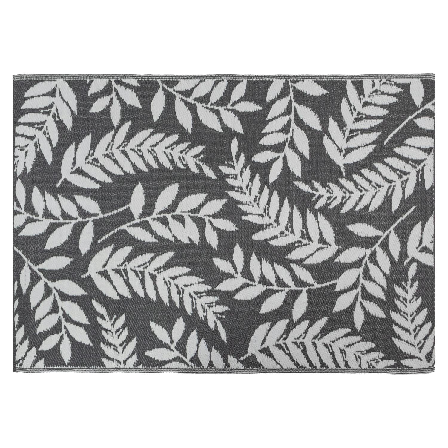 Rackhams The Gardener Reversible Small Leaf Decorative Outdoor Rug 150X210cm