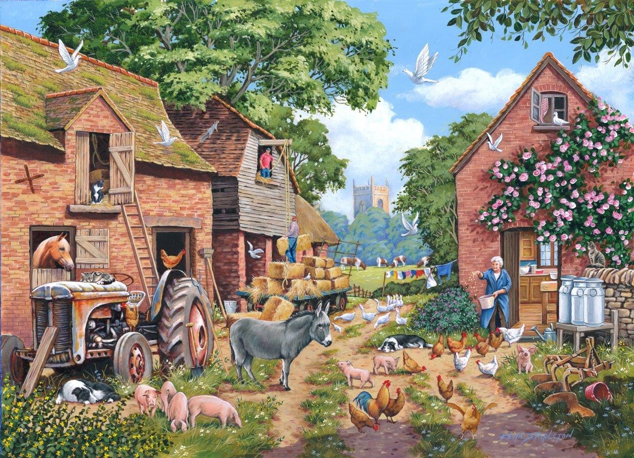 The House Of Puzzles No.24 - Farm Focus - 1000 Piece Jigsaw Puzzle