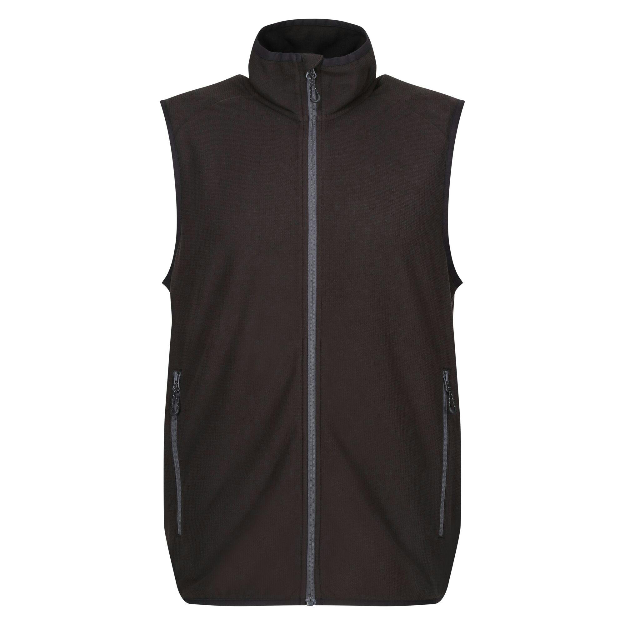 Regatta Men's Black/Grey Professional Fleece Gilet - /Seal - S - /Seal - 100% Polyester