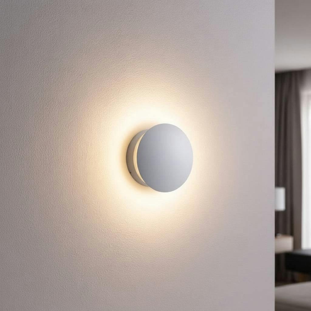 Ultra Beam Lighting White/Light 6 Watt Led Round Indoor Decorative Wall