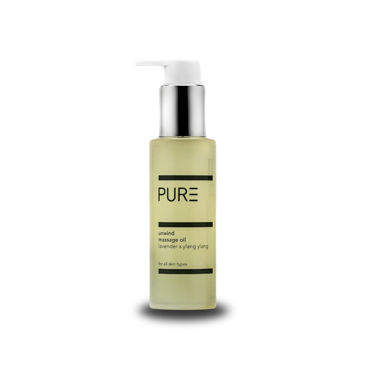 Pure Spa Skincare Lavender Pure Unwind Massage Oil 100Ml