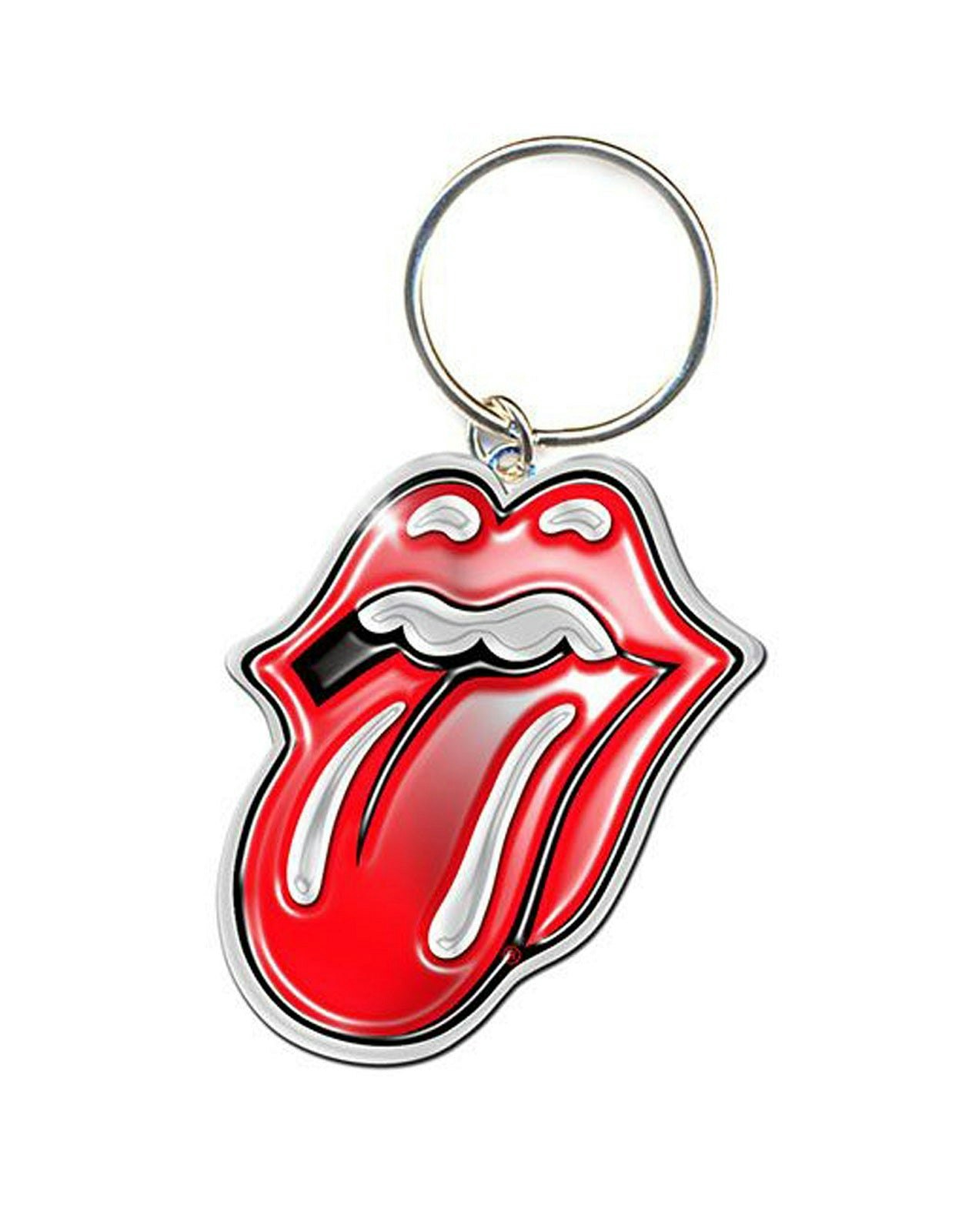 Paradiso Clothing Silver The Rolling Stones Keyring Classic Tongue Keychain