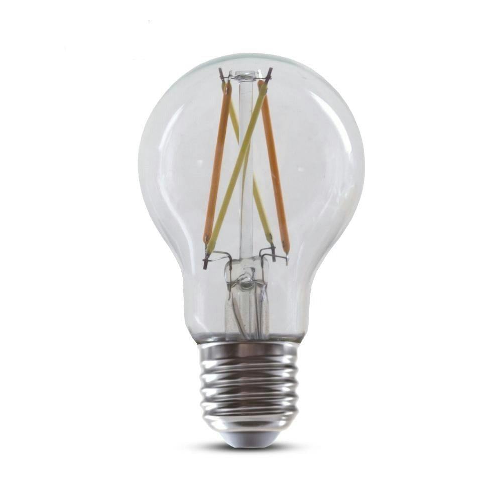 Rackhams White/Light Enerj Smart Wifi Filament Bulbs 6.5W E27 Led, Cct Colour Changing, Dimmable, App & Voice Control | Single Pack