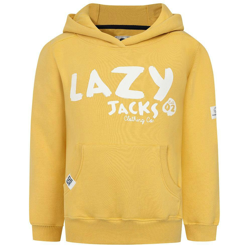 Lazy Jacks Kids Established Hoodie - Lemon - 3-4 Years - Lemon - 100% Cotton