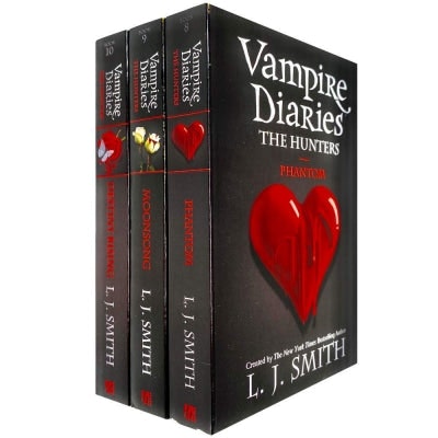 Hodder Vampire Diaries The Hunters Books Set By J Smith - Book 8 To 10 - Phantom Moonsong Size 3