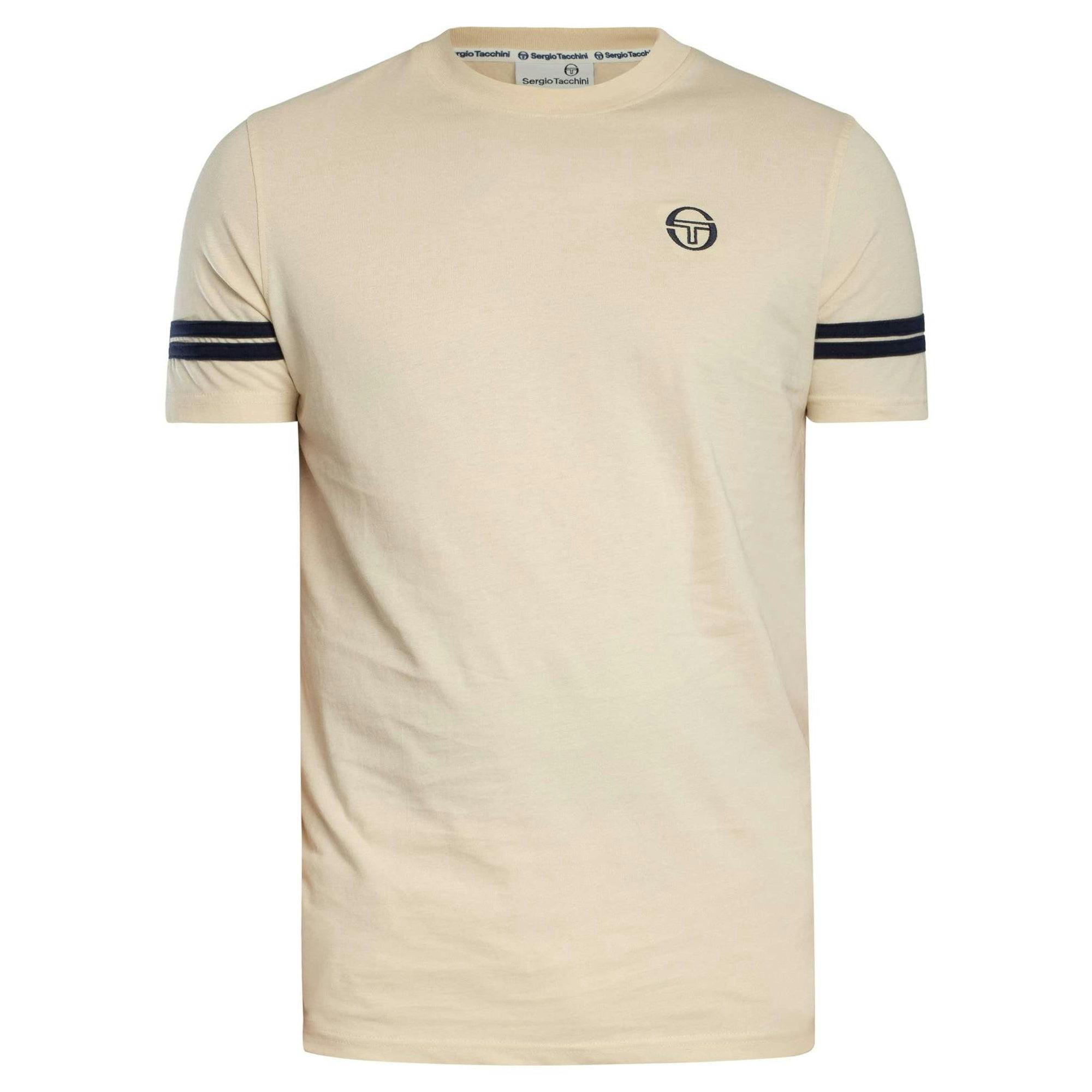 Sergio Tacchini Blue Grello T-Shirt Sandshell/Maritime - M