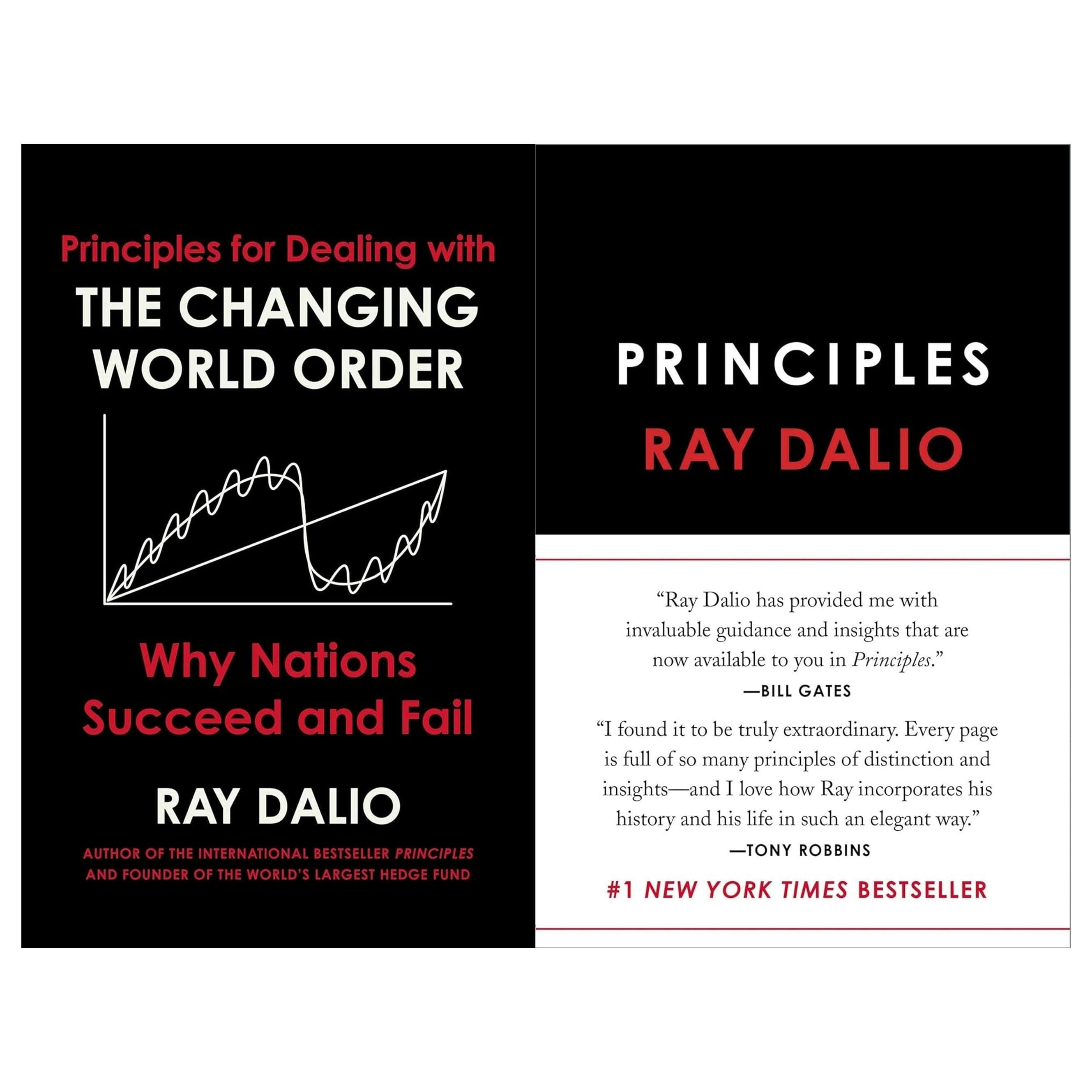 Simon & Schuster Principles And Principles For Dealing With The Changing World Order 2 Book Set By Ray Dalio