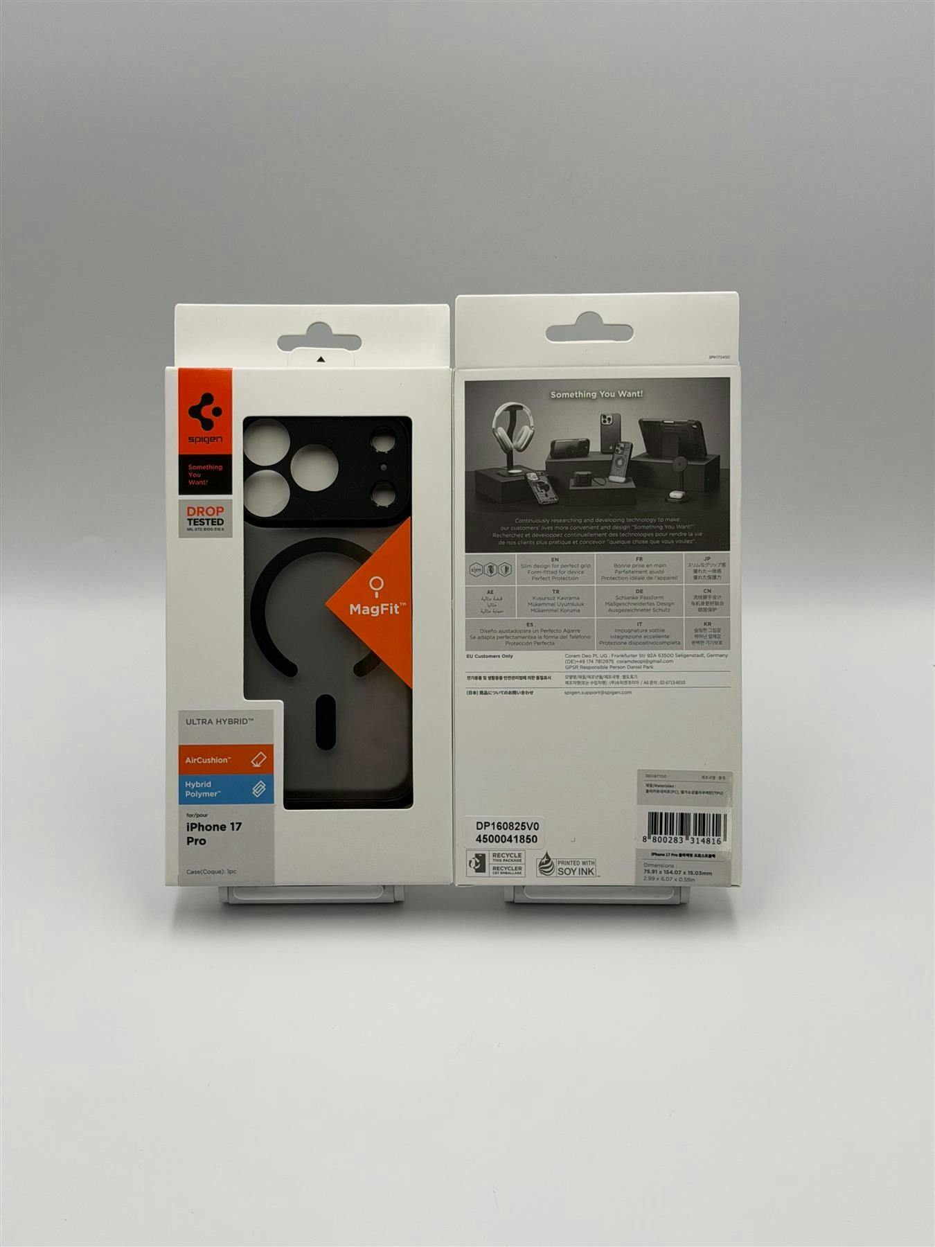 Spigen Black Ultra Hybrid Case With Magsafe For Iphone 17 Pro 6.3" Frost - Acs10349