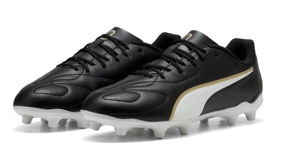 Puma Boys Black / Girls Football Boots King 20 Play Fg / Ag 108735 - Uk 5.5 Eu 38.5