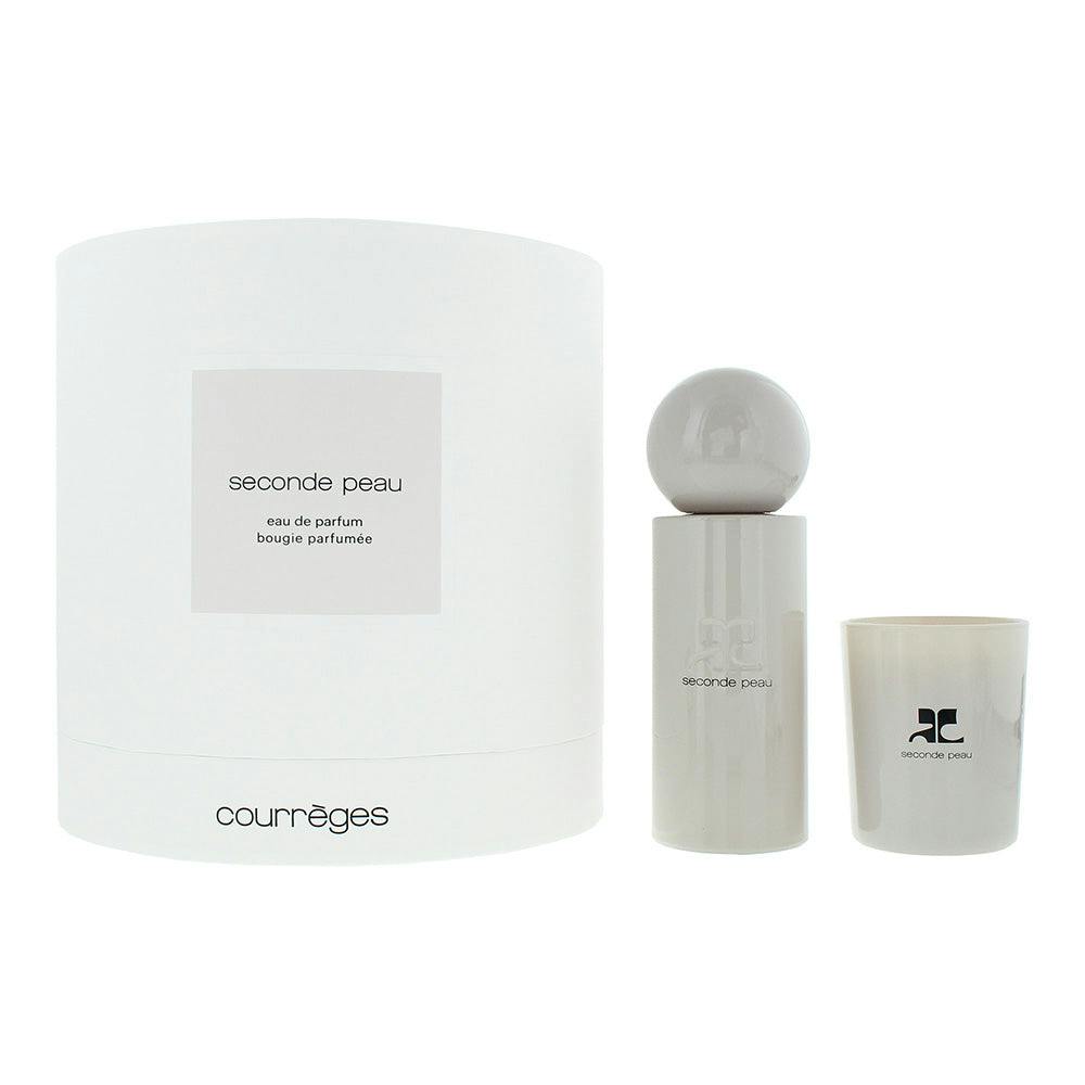 Courrèges Seconde Peau 2 Piece Gift Set: Eau De Parfum 100Ml - Candle 75G