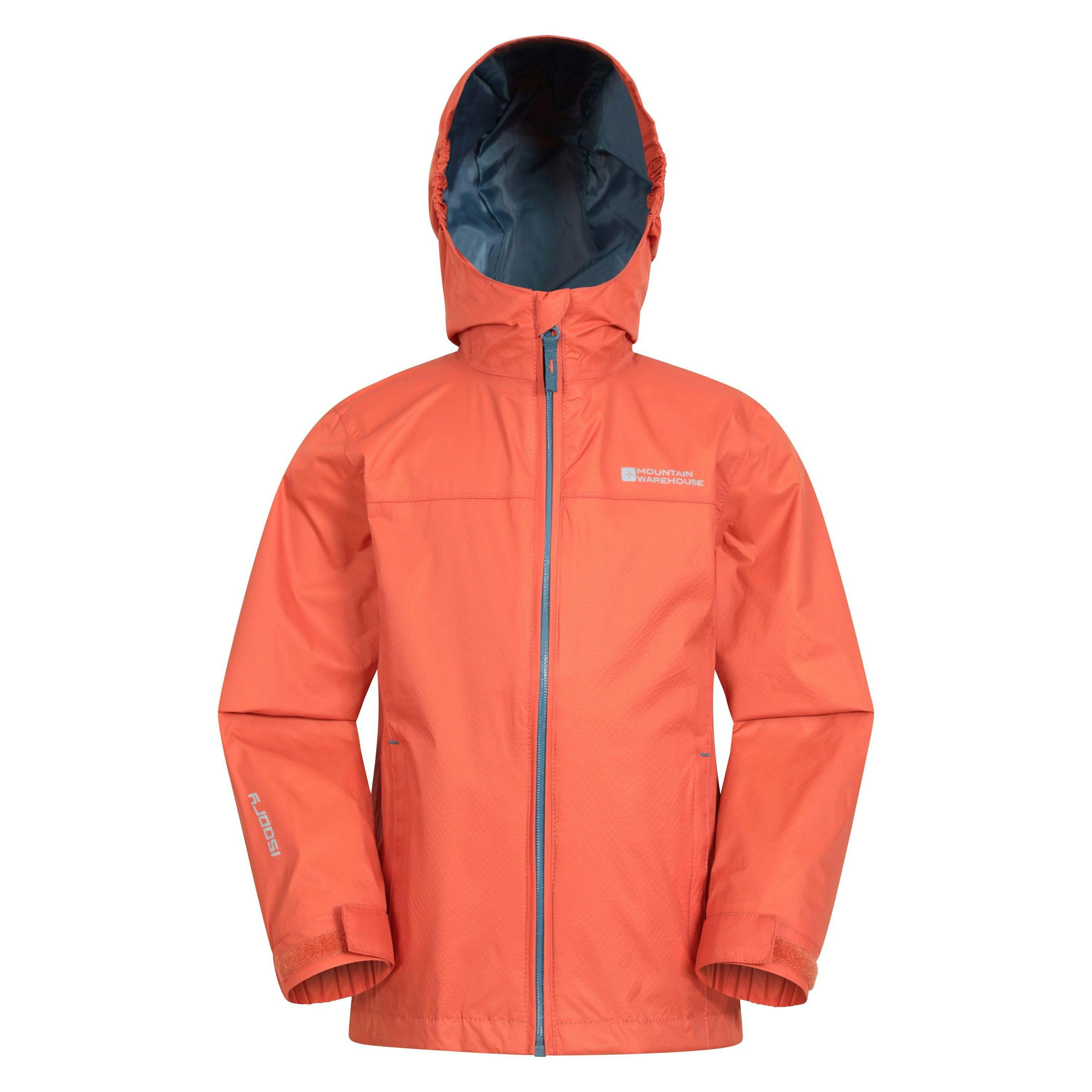 Mountain Warehouse Childrens/Kids Torrent Taped Seam Waterproof Jacket - Rust - 13 Years - Rust - 100% Nylon