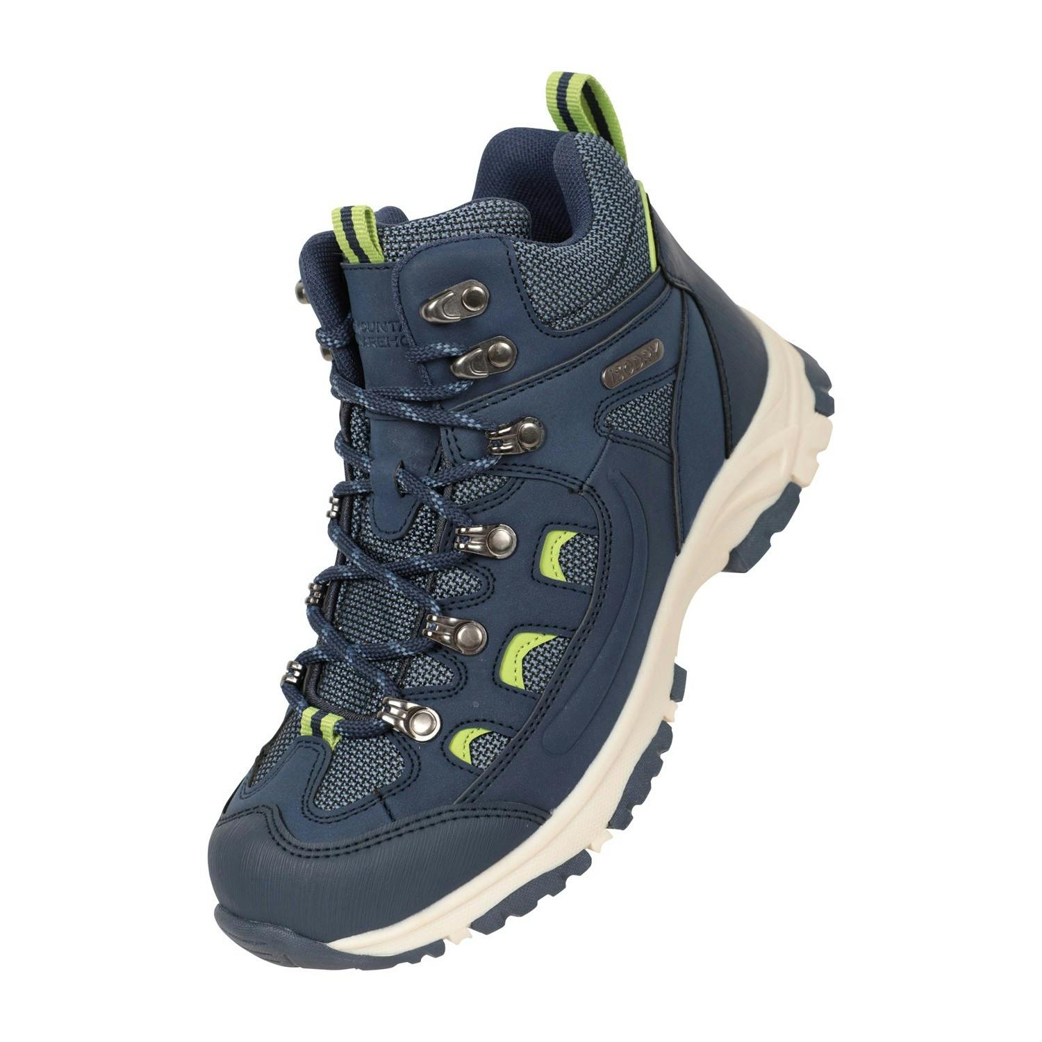 Mountain Warehouse Blue Kids Adventurer Waterproof Walking Boots - 11 Uk Child - 40% Faux Suede/30% Synthetic/10% Tpr/10% Eva/10% Mesh