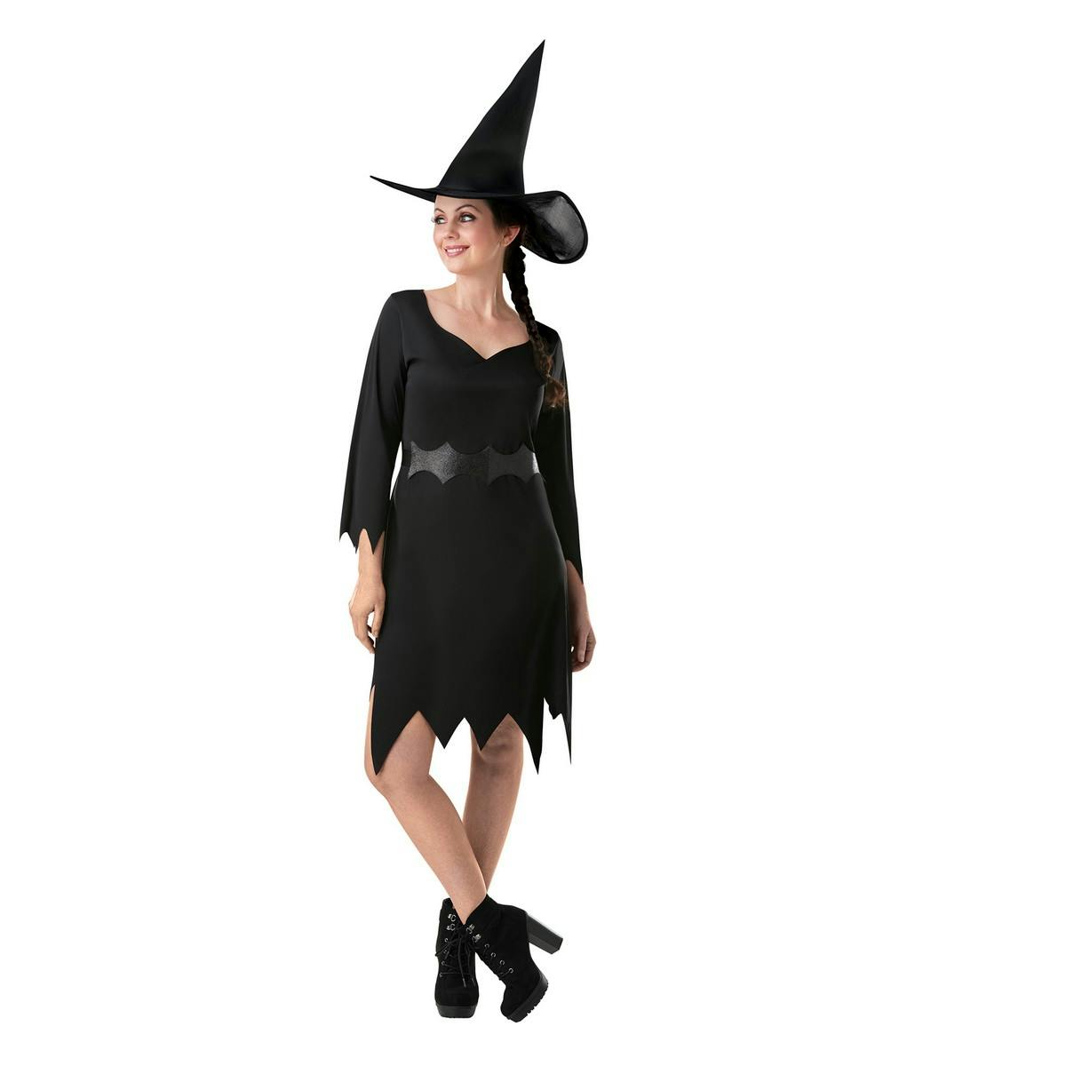 Bristol Novelty Women's Black Witch Nylon Costume - S