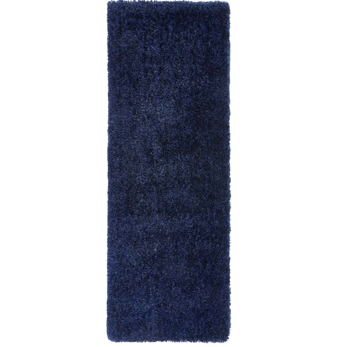 The Rugs Blue Chicago Shaggy Rug - 67X200 Cm